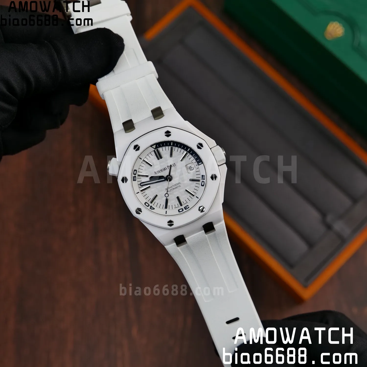 Audemars Piguet - Royal Oak Offshore Diver 15707CB.OO.A010CA.01 White Ceramic ZF 1:1 Best Edition SA3120 Super Clone 67 d2f831c8dedbda1 AMO Watch