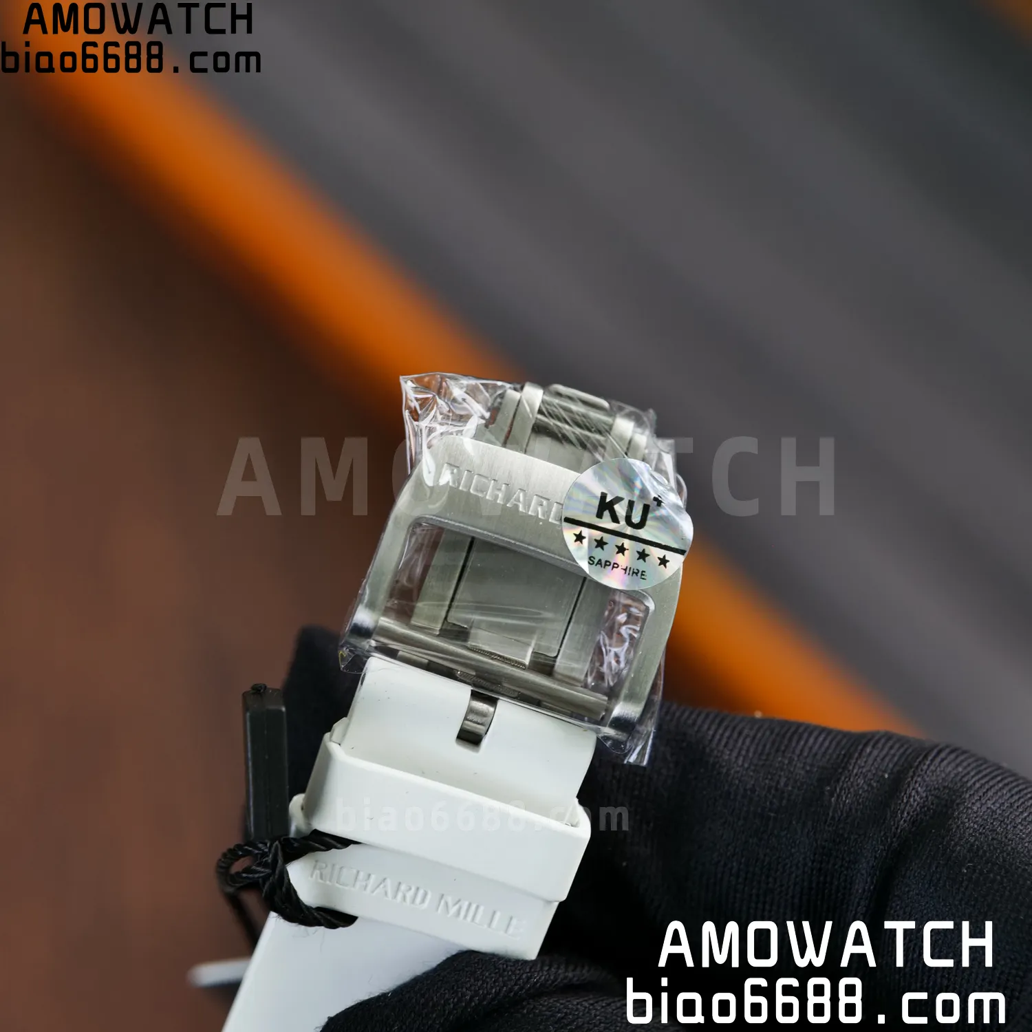 Richard Mille RM11-03 RM1103 Black Carbon KV Factory Best Edition Skeleton Dial on White Rubber Strap v5 98 f6d48c3858b50a9 AMO Watch