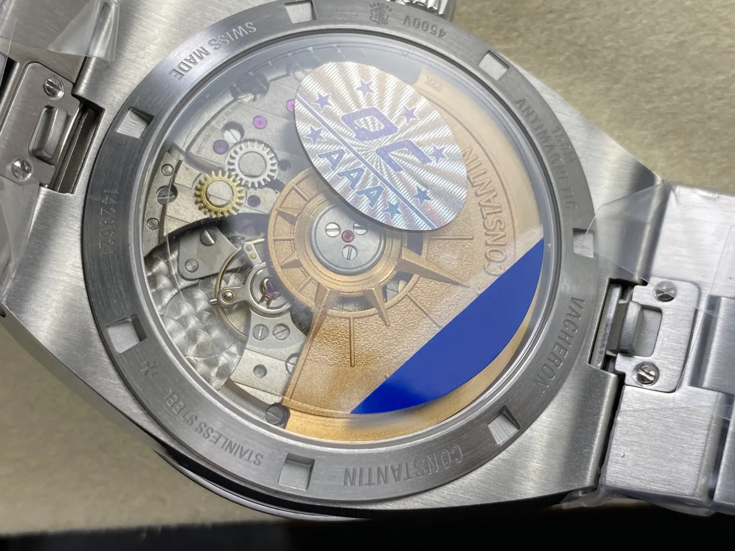 Vacheron Constantin Overseas 4500V/110A-B146 SS PPF 1:1 Best Edition Brown Dial on SS Bracelet A5100 31 346cd6cf5a89150 AMO Watch