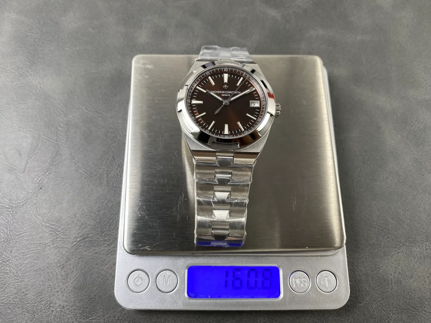 Vacheron Constantin Overseas 4500V/110A-B146 SS PPF 1:1 Best Edition Brown Dial on SS Bracelet A5100 23 9586b8ab01c441b AMO Watch