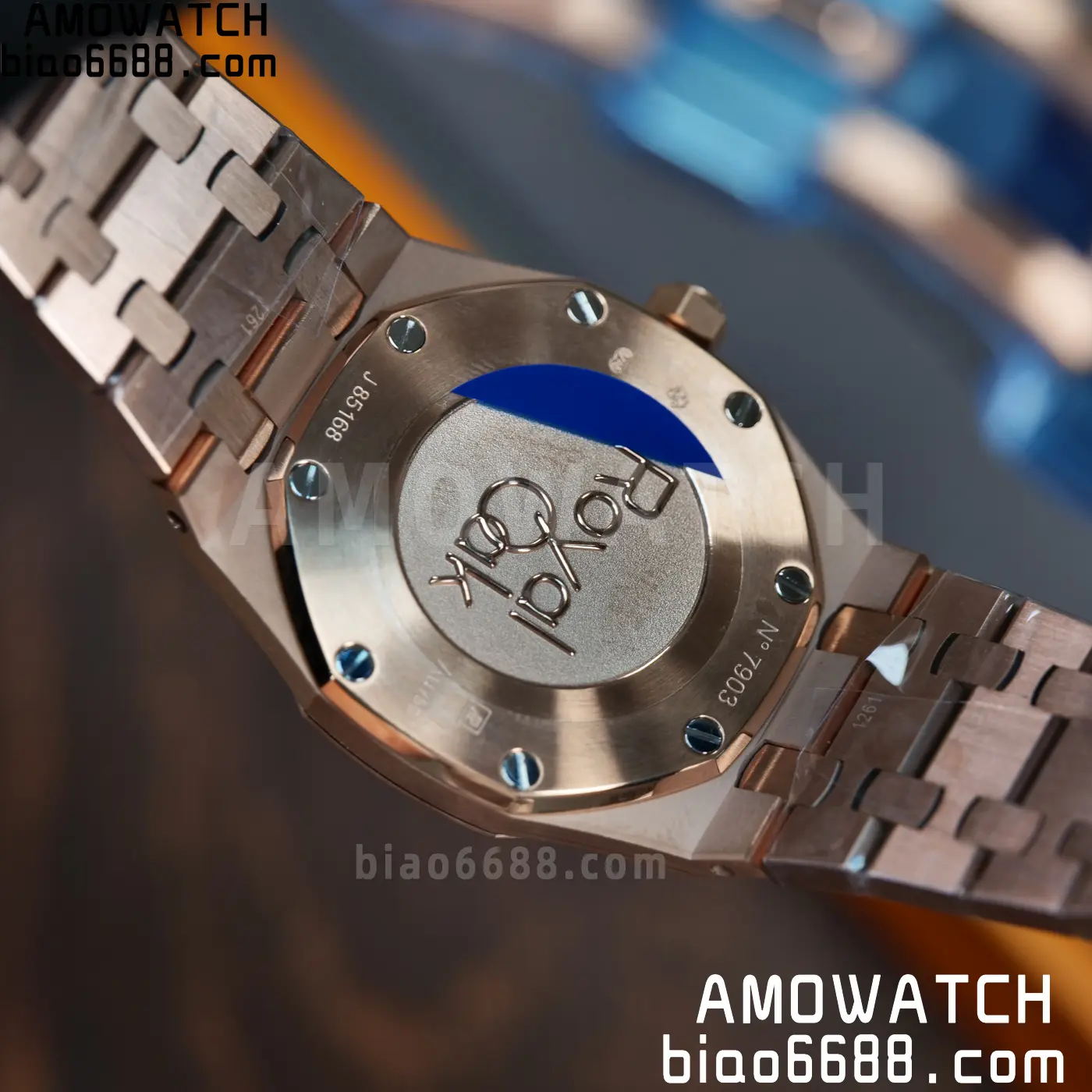 AUDEMARS PIGUET Lady Royal Oak 67651 33mm RG ZF 1:1 Best Edition Blue Dial Diamonds Bezel on RG Bracelet Swiss Quartz 68 98da69ffdb3b632 AMO Watch
