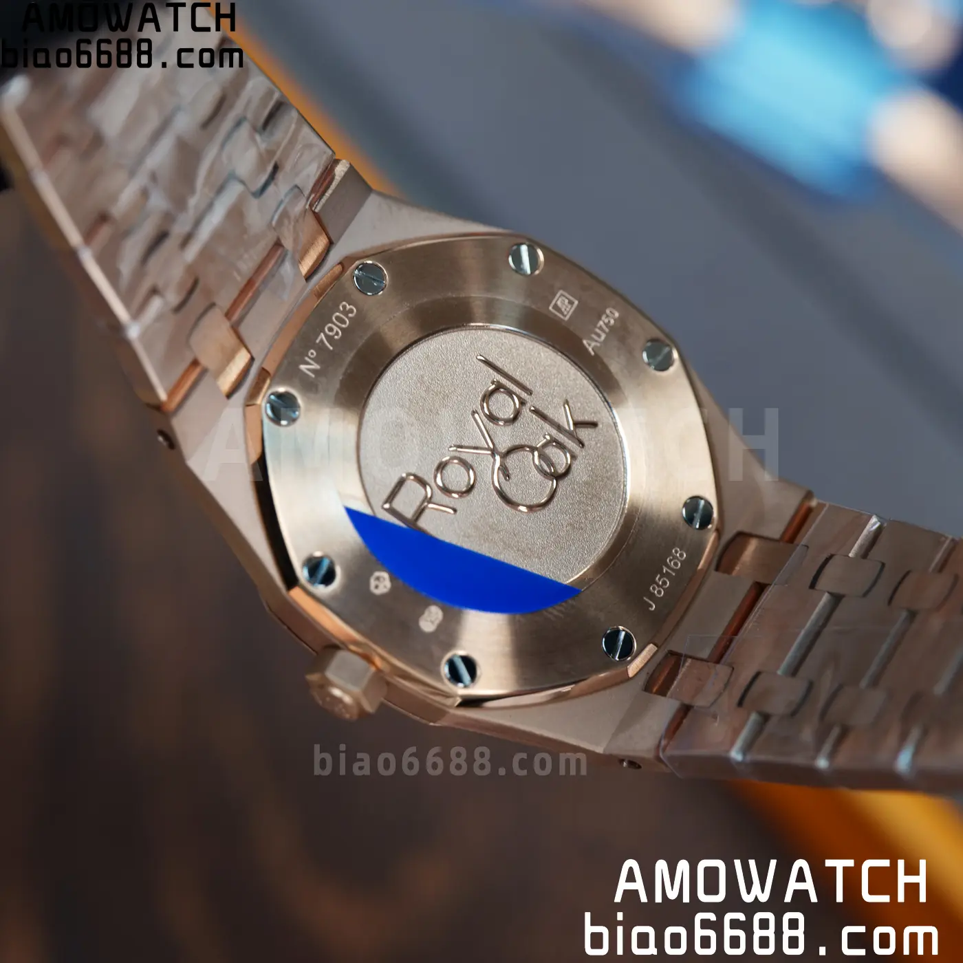 AUDEMARS PIGUET Lady Royal Oak 67651 33mm RG ZF 1:1 Best Edition Blue Dial Diamonds Bezel on RG Bracelet Swiss Quartz 67 ea7a593075f31d8 AMO Watch