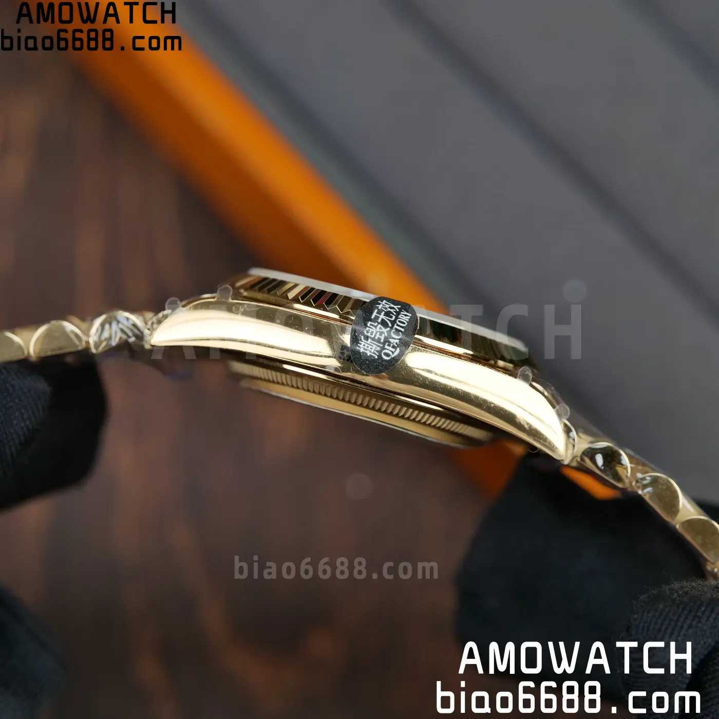 Rolex DayDate YG 128238-0022 36mm QF 1:1 Best Edition Gray Diamond Dial (Gain Weight) 59 413616733c1170f AMO Watch