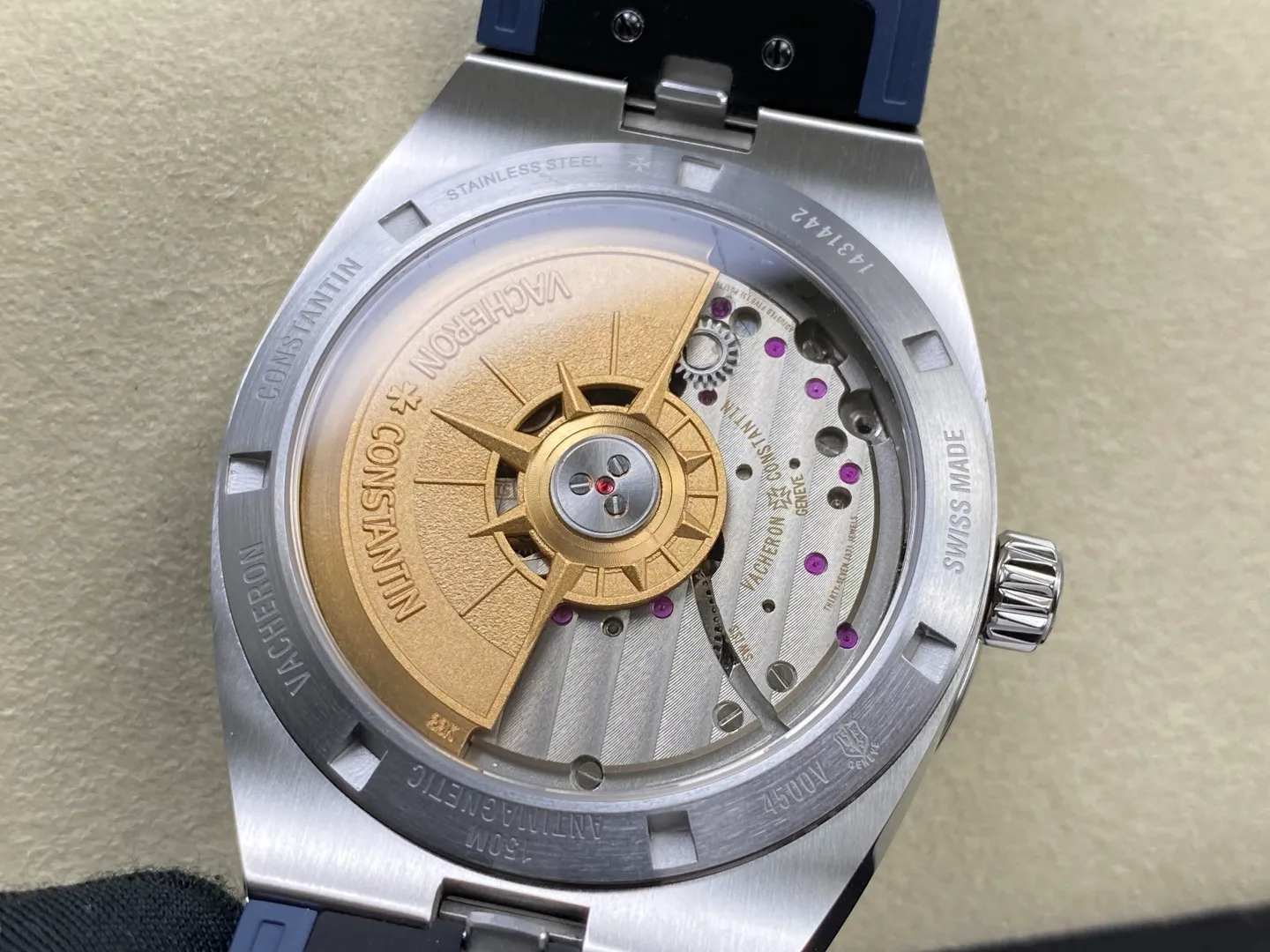 VC Overseas 4500V SS PPF1:1 Best Edition Brown Dial on Brown Rubber Strap A5100 37 3783f15d4f7cd1f AMO Watch