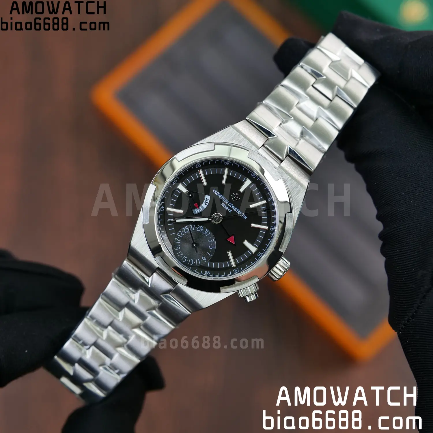 VC Overseas 41mm 7900V GR Factory 1:1 Best Edition Blue Dial SS Bracelet 70 3c8f40668080f91 AMO Watch
