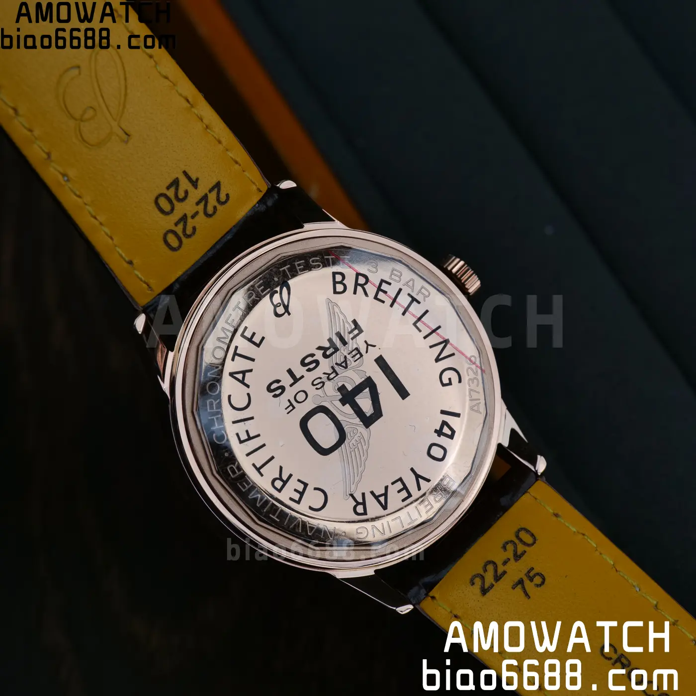 Breitling Navitimer Automatic 41mm RG BLSF White Dial on Brown Leather Strap A2824 V2 63 43801194389c80e 阿默表行AmoWatch