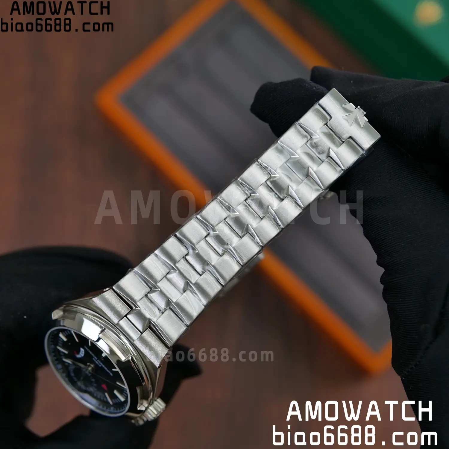 VC Overseas 41mm 7900V GR Factory 1:1 Best Edition Blue Dial SS Bracelet 71 523cd7959883d61 AMO Watch