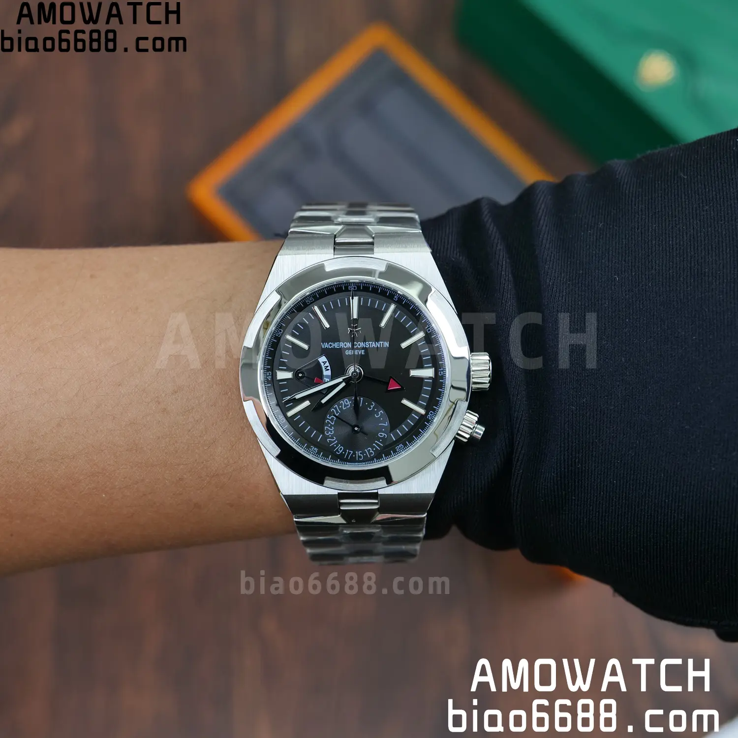 VC Overseas 41mm 7900V GR Factory 1:1 Best Edition Blue Dial SS Bracelet 98 659501e600de22e AMO Watch
