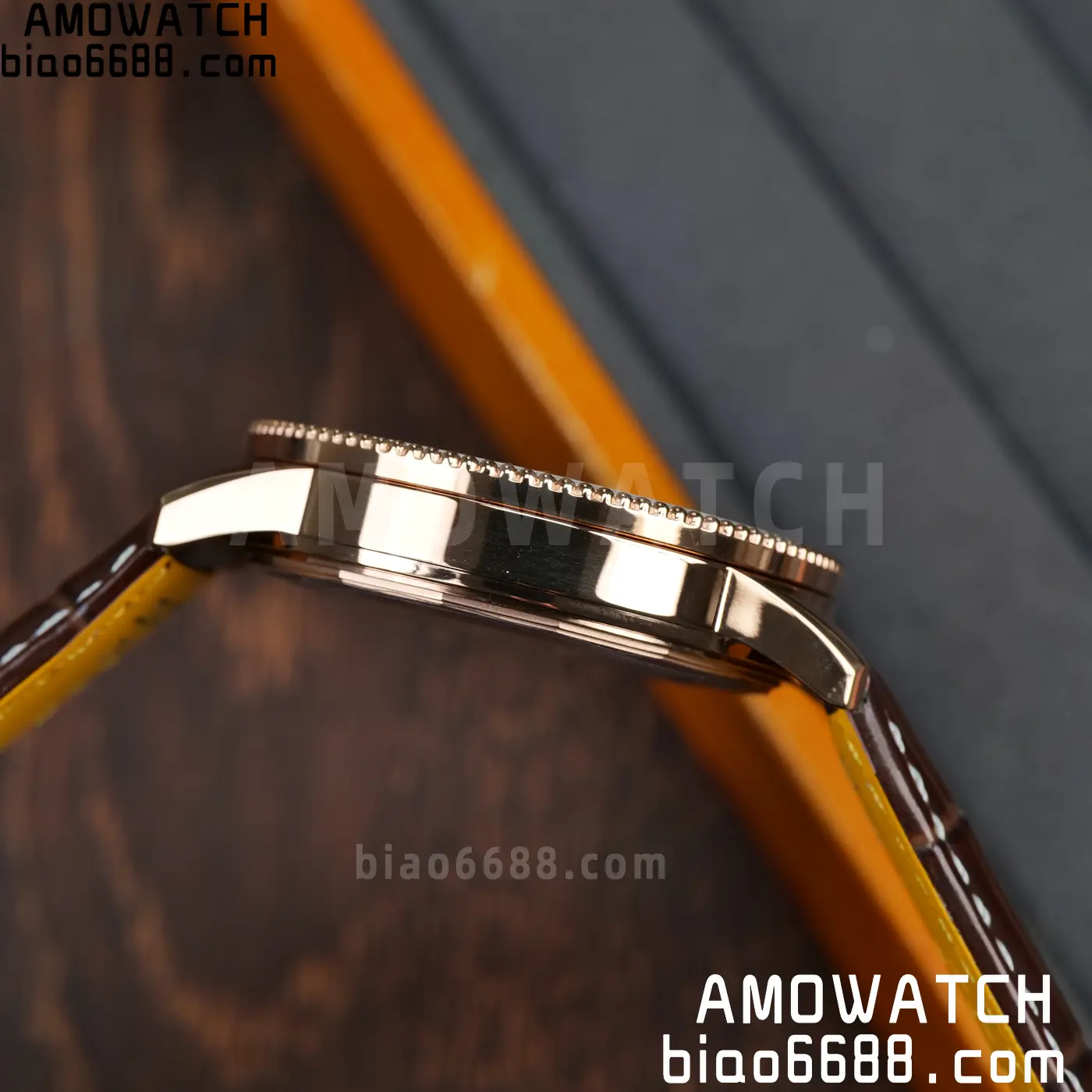 Breitling Navitimer Automatic 41mm RG BLSF White Dial on Brown Leather Strap A2824 V2 52 9155723949cec61 阿默表行AmoWatch