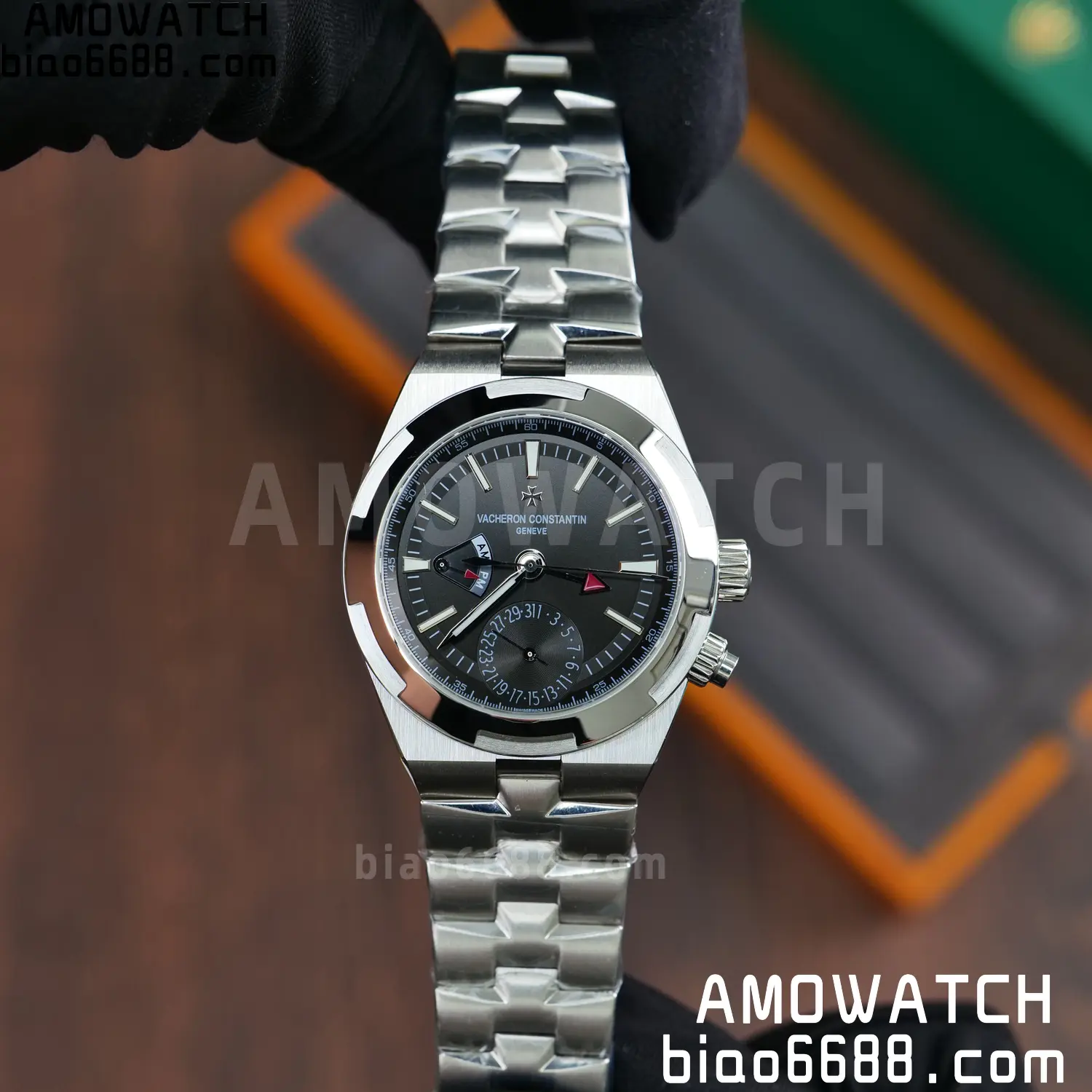 VC Overseas 41mm 7900V GR Factory 1:1 Best Edition Blue Dial SS Bracelet 73 e7c685ce46f8146 AMO Watch