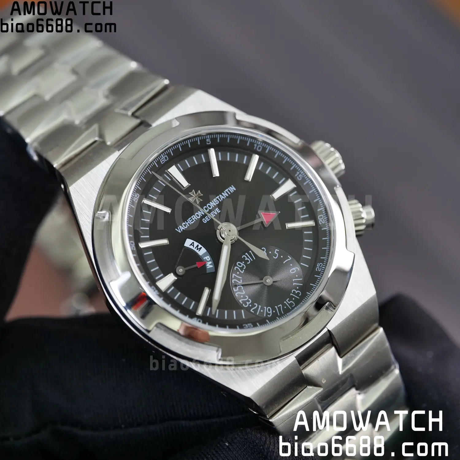 VC Overseas 41mm 7900V GR Factory 1:1 Best Edition Blue Dial SS Bracelet 80 fd3975db5d5e5b6 AMO Watch