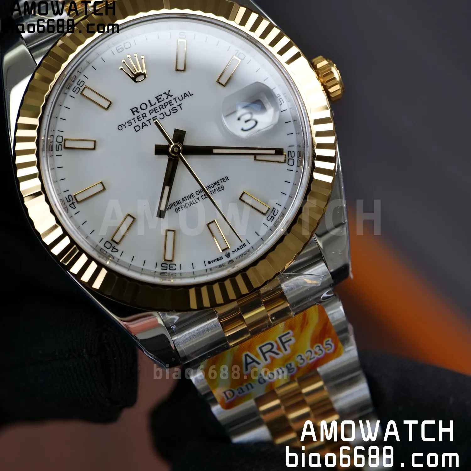 Rolex DateJust 126333-0016 41mm ARF 1:1 Best Edition Silver Stick Dial on Jubilee Bracelet (Tungsten Heavy Versio) 76 09fb1d78e8351c1 阿默表行AmoWatch