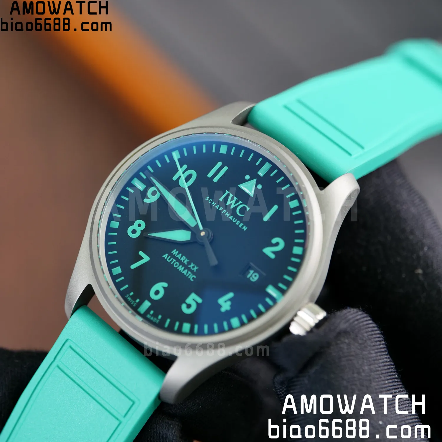 Pilot Mark XX Mercedes-AMG PETRONAS F1 40mm TI/LE Black Dial M+F MY9015 70 1a1f4b6408e9069 AMO Watch