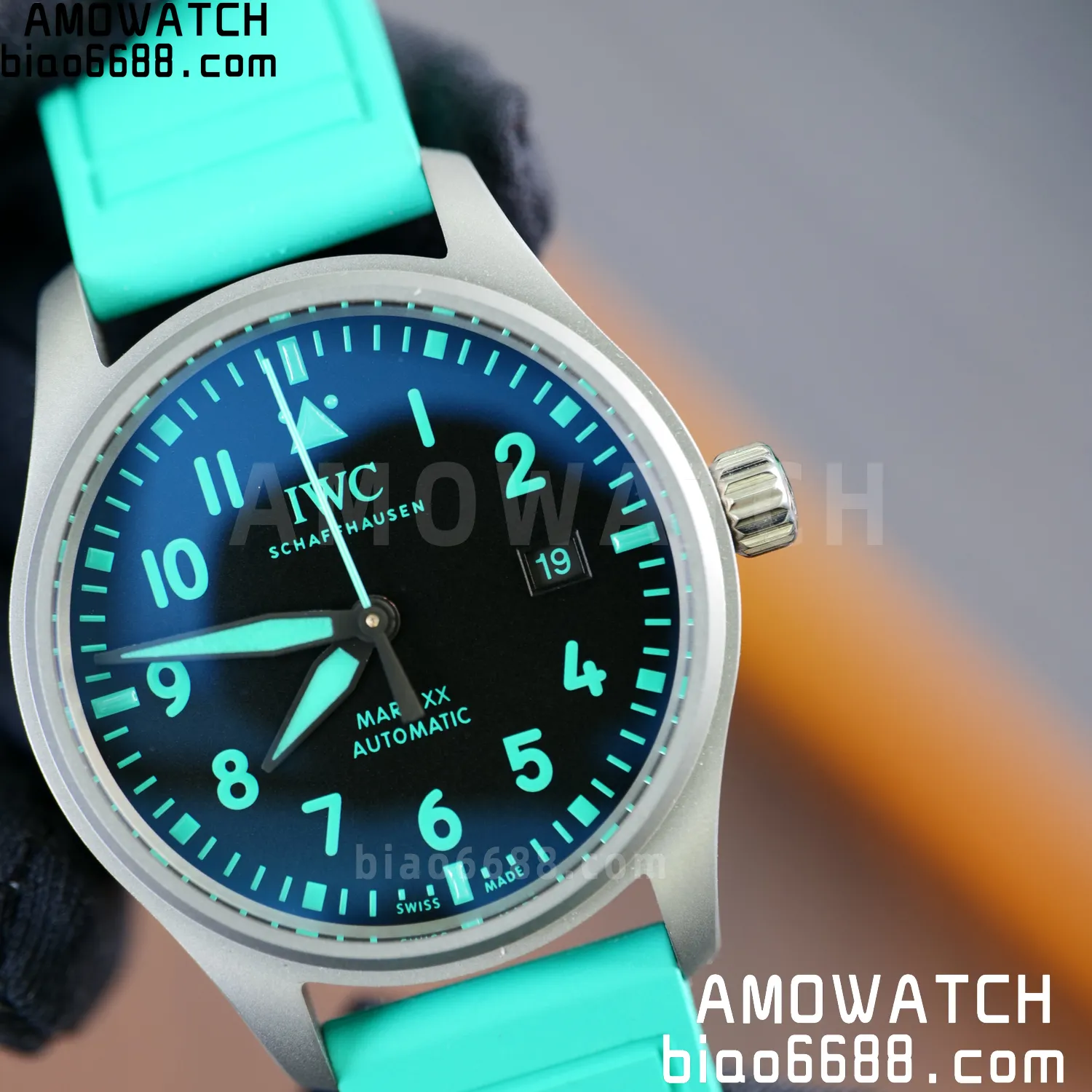 Pilot Mark XX Mercedes-AMG PETRONAS F1 40mm TI/LE Black Dial M+F MY9015 72 32b72999dc08f82 AMO Watch