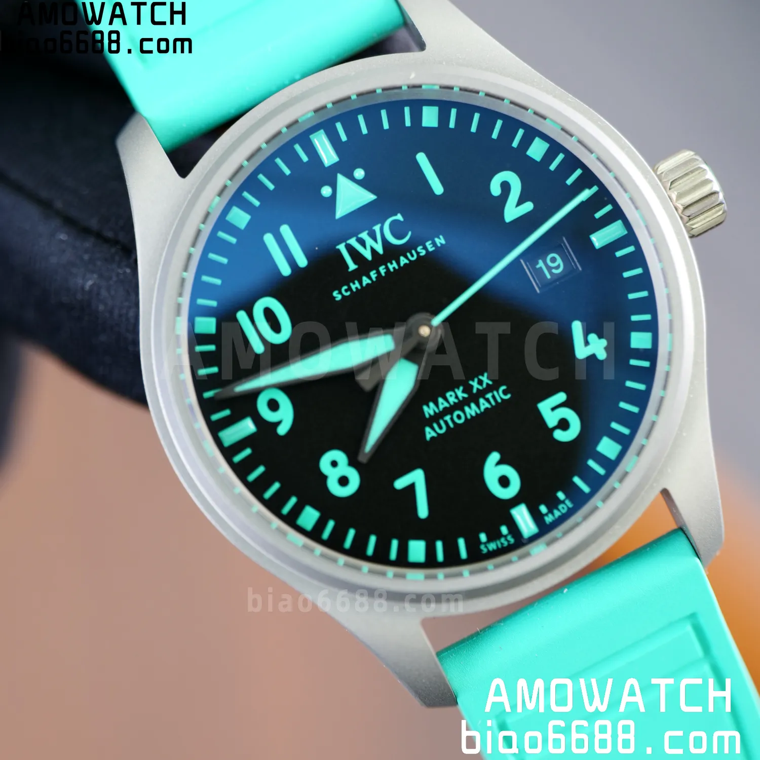 Pilot Mark XX Mercedes-AMG PETRONAS F1 40mm TI/LE Black Dial M+F MY9015 73 470b293dfa0aaf6 AMO Watch