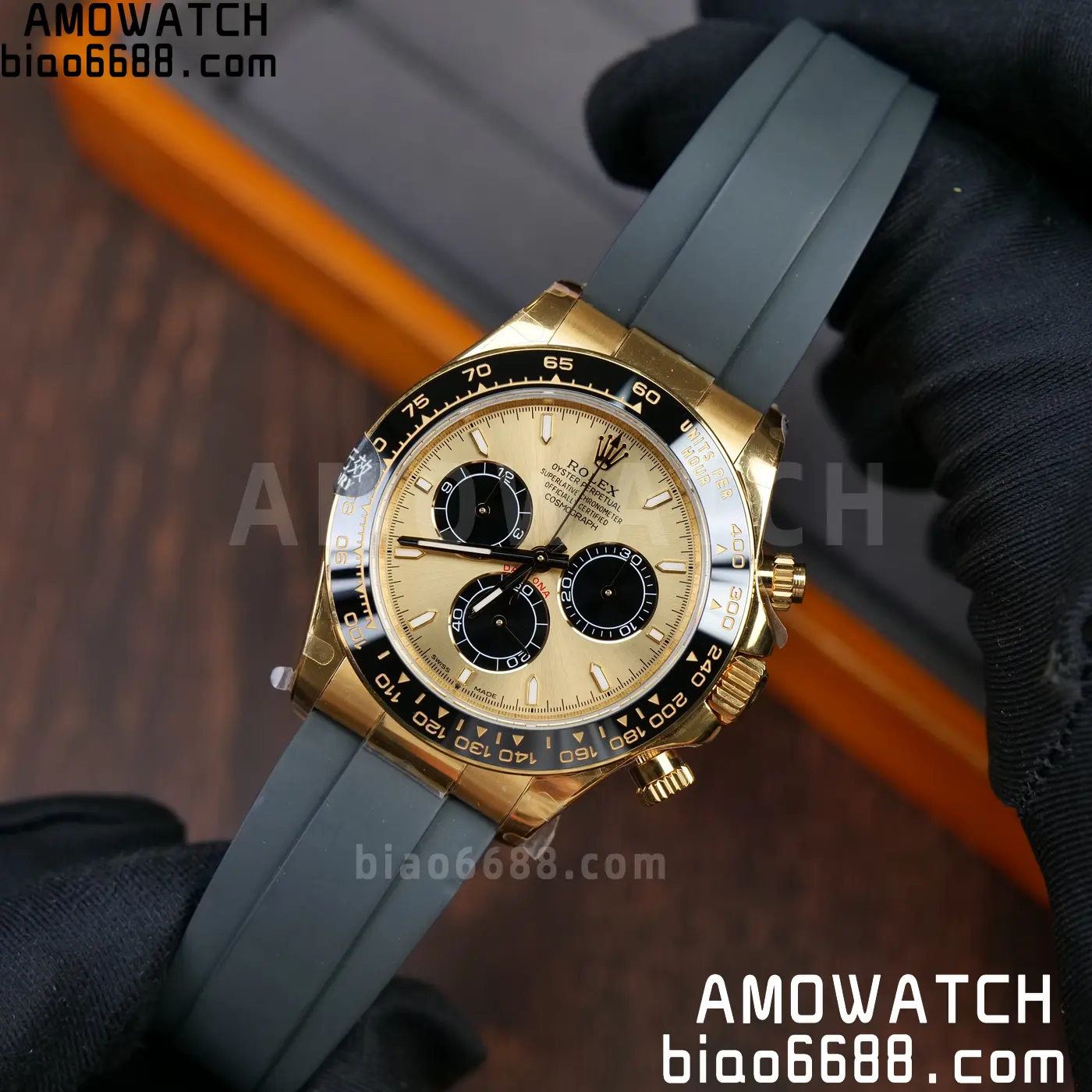 Rolex Daytona 126518 QF 1:1 Best Edition YG/Black Dial SH4131 V11 (Weighted) 57 4c536b13a85a375 AMO Watch