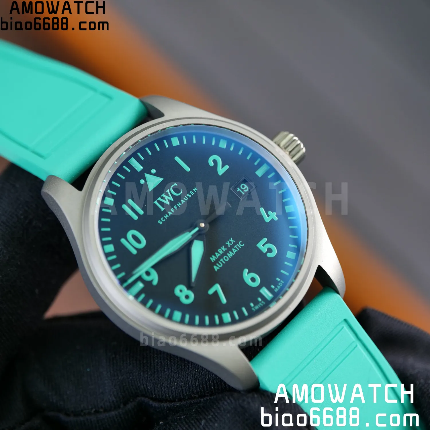 Pilot Mark XX Mercedes-AMG PETRONAS F1 40mm TI/LE Black Dial M+F MY9015 69 4d5a27f8b4cfbf7 AMO Watch