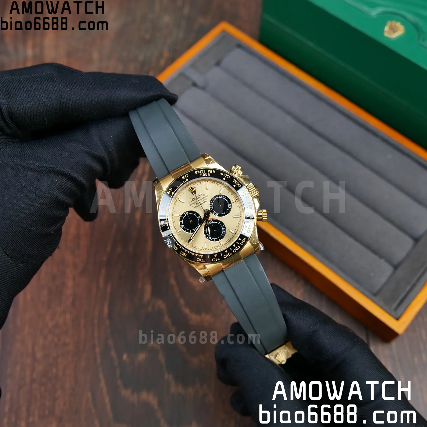 Rolex Daytona 126518 QF 1:1 Best Edition YG/Black Dial SH4131 V11 (Weighted) 55 5e241624f8c0fb2 AMO Watch