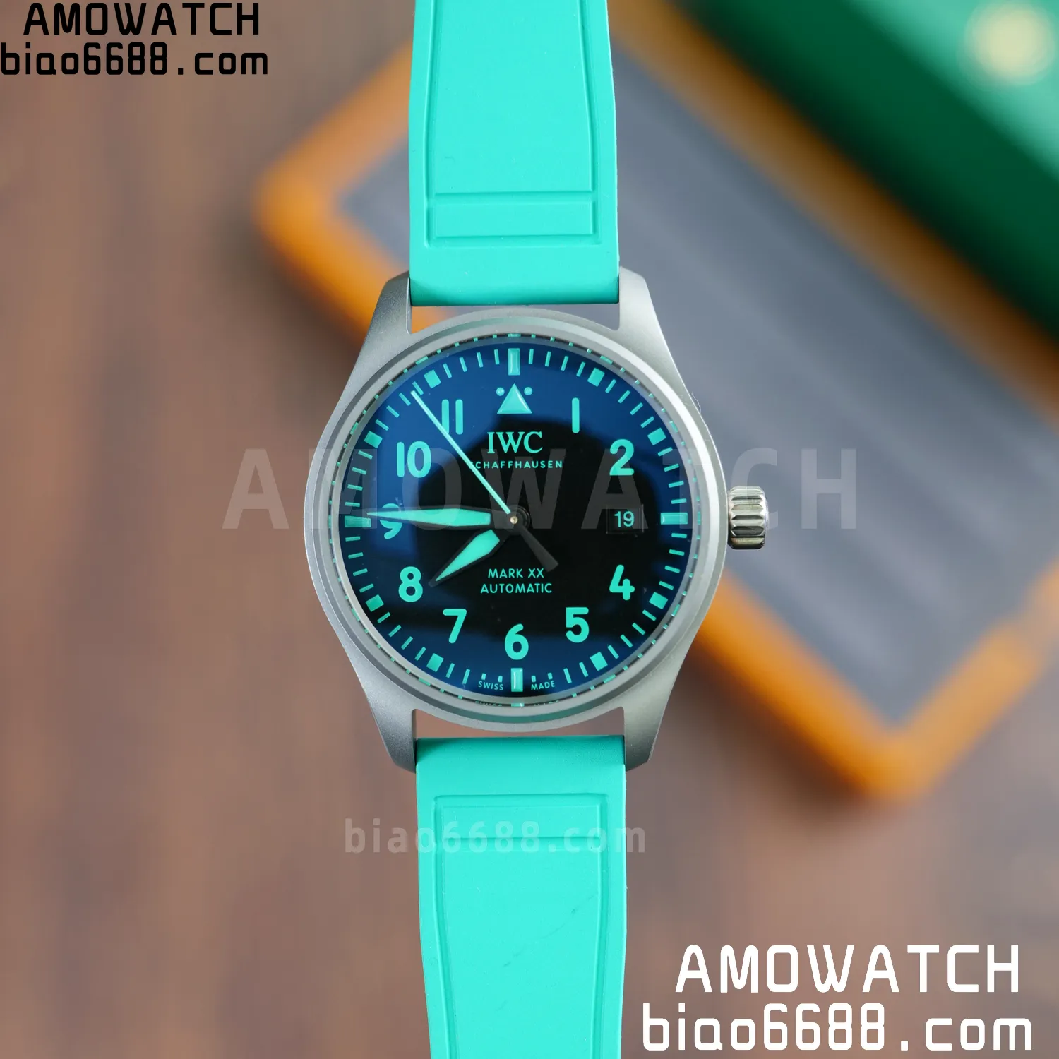 Pilot Mark XX Mercedes-AMG PETRONAS F1 40mm TI/LE Black Dial M+F MY9015 63 6b60ab310c50c02 AMO Watch