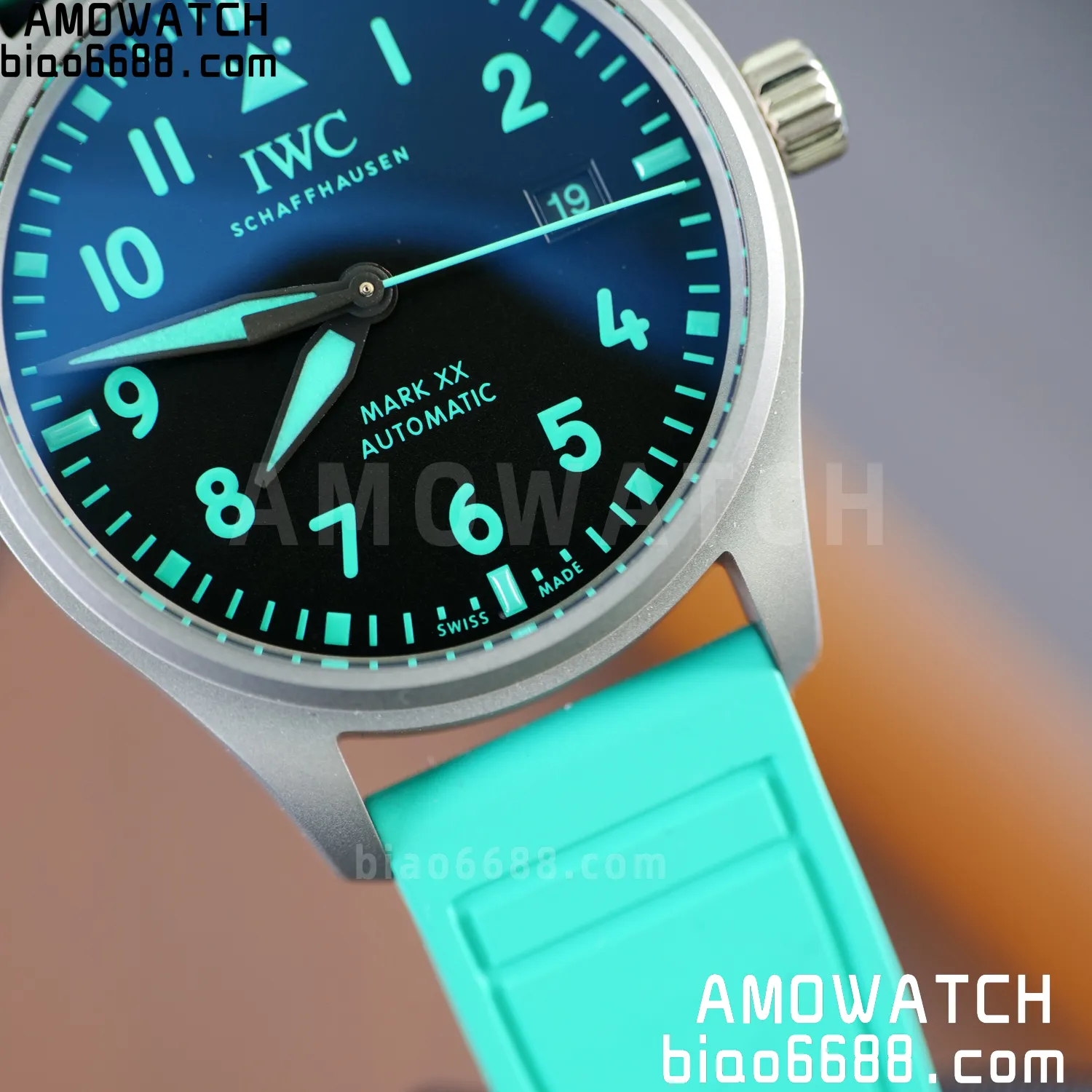 Pilot Mark XX Mercedes-AMG PETRONAS F1 40mm TI/LE Black Dial M+F MY9015 74 7dda54ddc357724 AMO Watch