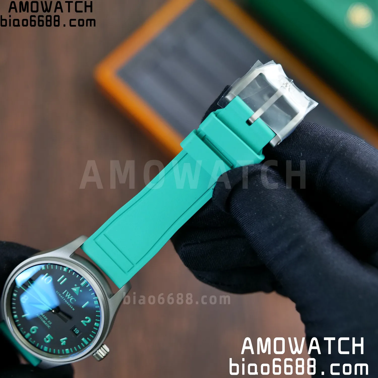 Pilot Mark XX Mercedes-AMG PETRONAS F1 40mm TI/LE Black Dial M+F MY9015 61 98924f1af517eb5 AMO Watch