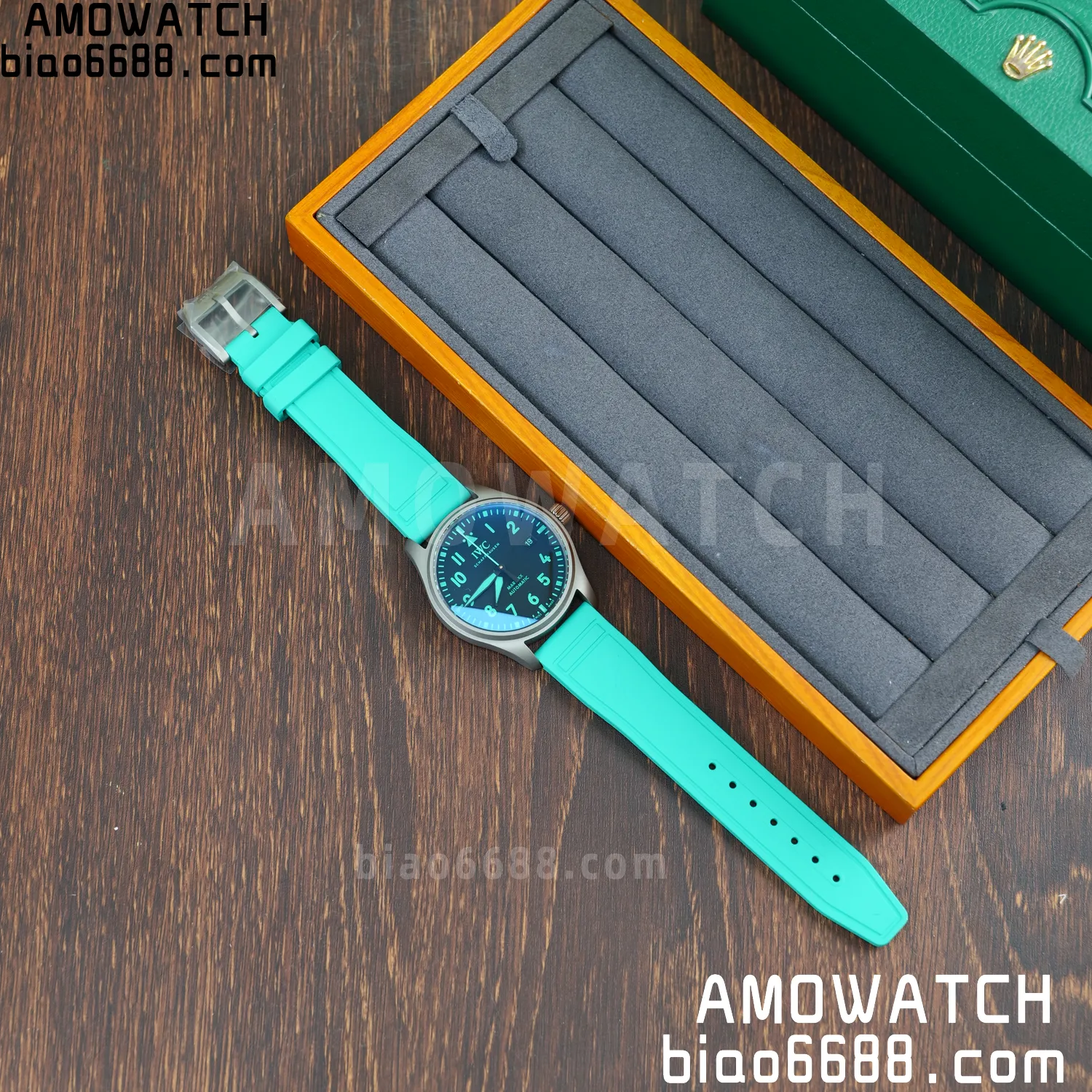 Pilot Mark XX Mercedes-AMG PETRONAS F1 40mm TI/LE Black Dial M+F MY9015 57 c219ea73e629131 AMO Watch
