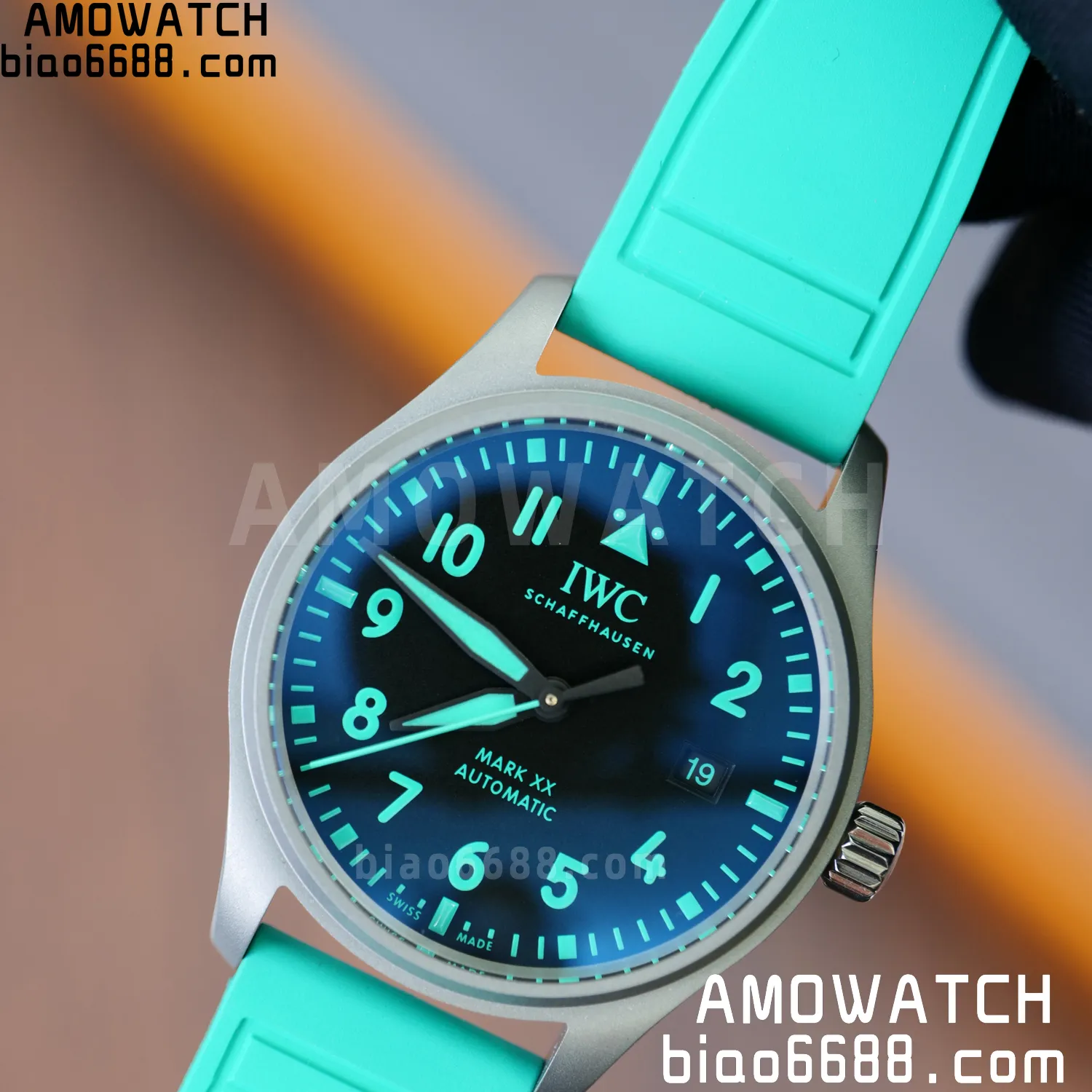Pilot Mark XX Mercedes-AMG PETRONAS F1 40mm TI/LE Black Dial M+F MY9015 77 e74cd520d465fb2 AMO Watch