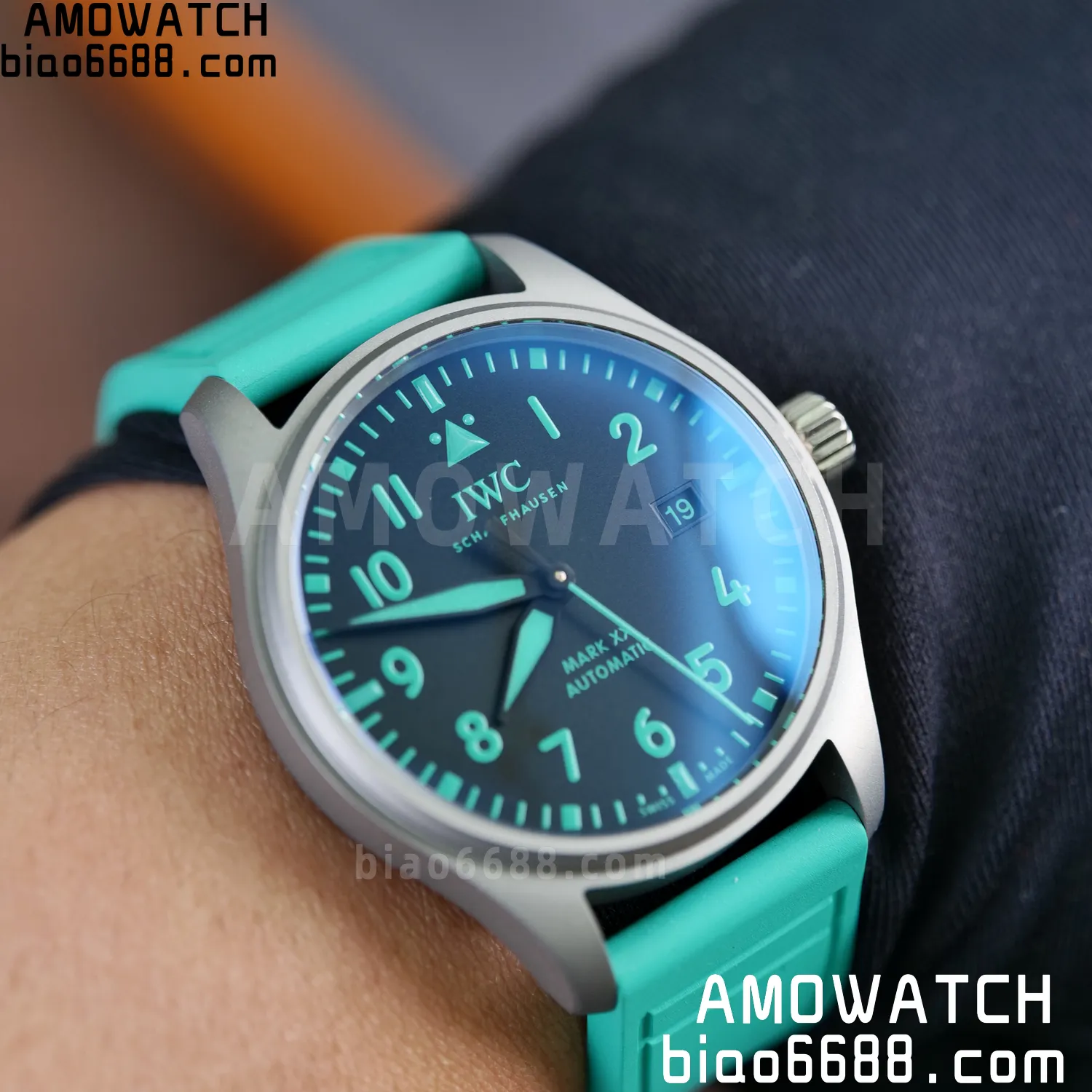 Pilot Mark XX Mercedes-AMG PETRONAS F1 40mm TI/LE Black Dial M+F MY9015 82 f322dbb0c121772 AMO Watch