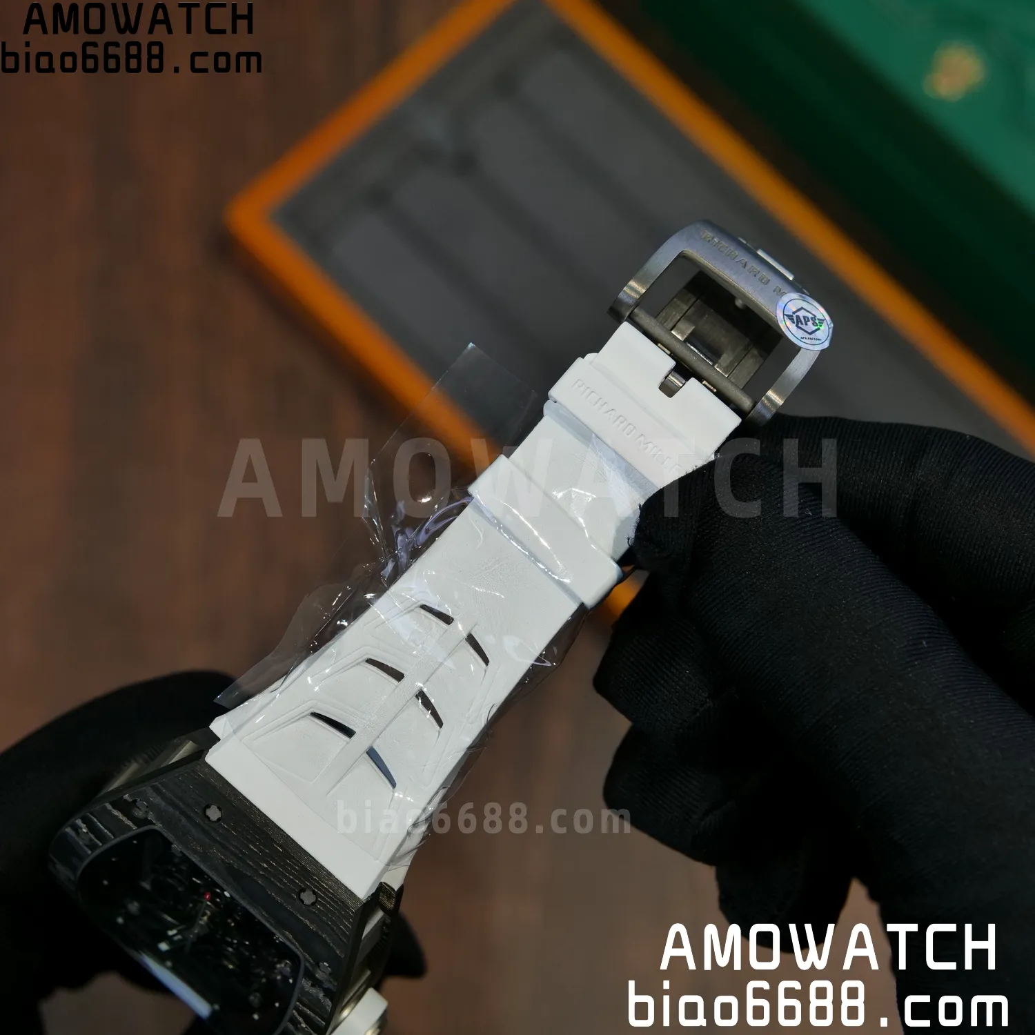 Richard Mille RM055 NTPT APSF 1:1 Best Edition Shark fin strap RMUL2 Super Clone 72 0331a004897a89a AMO Watch