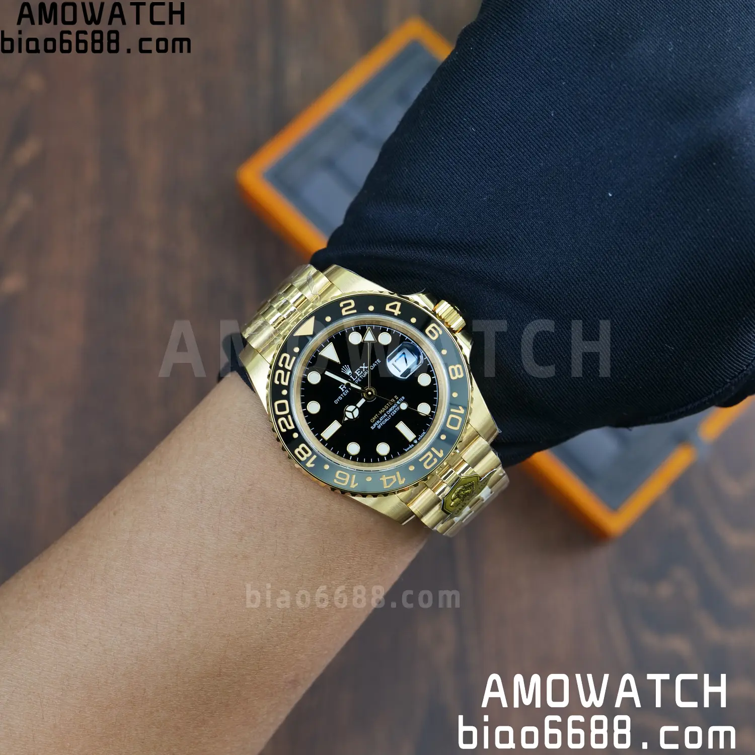 Rolex GMT Master II 126718 YG Gold Factory 1:1 Best Edition Black Dial V4 (Weighted) 82 0b35dd7a0c83955 阿默表行AmoWatch