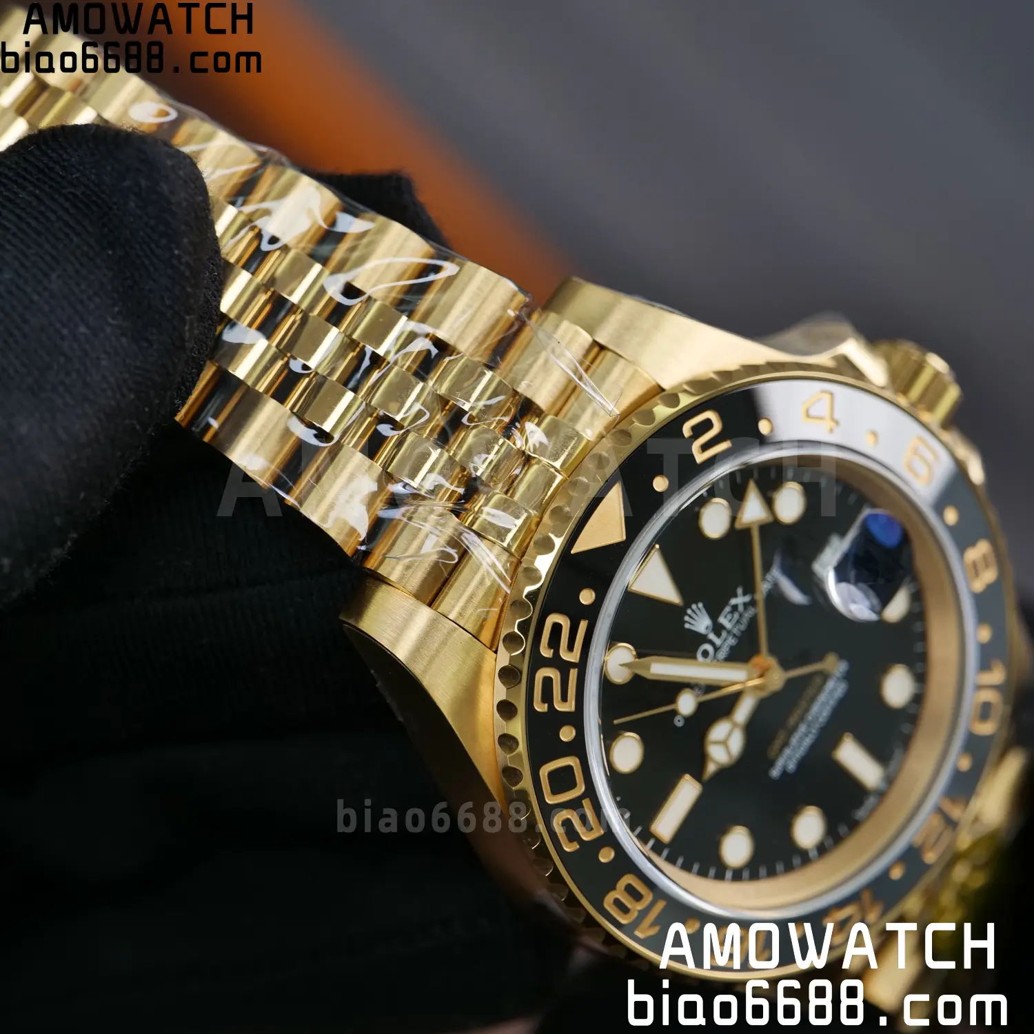 Rolex GMT Master II 126718 YG Gold Factory 1:1 Best Edition Black Dial V4 (Weighted) 71 1103888a258ffbb 阿默表行AmoWatch