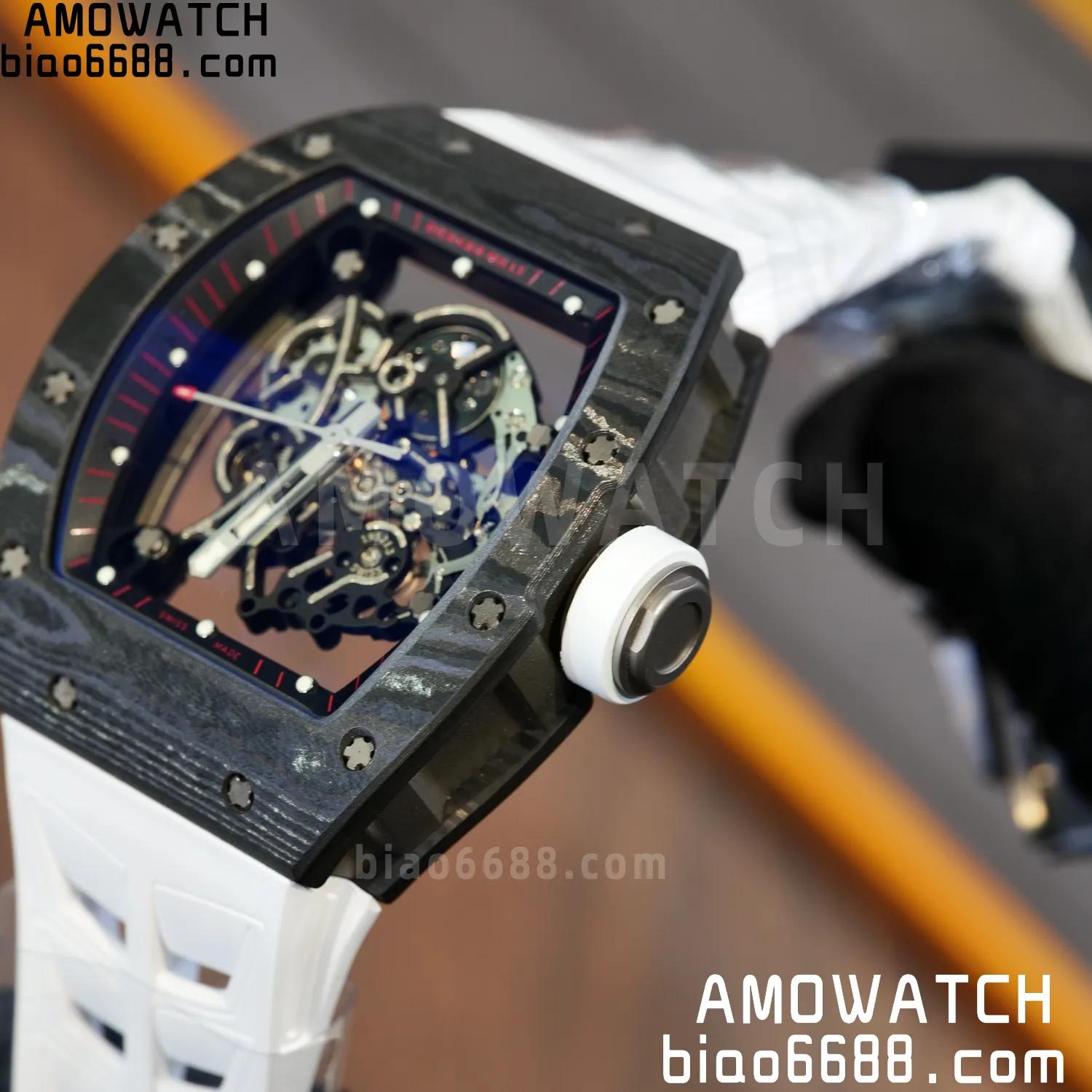 Richard Mille RM055 NTPT APSF 1:1 Best Edition Shark fin strap RMUL2 Super Clone 79 2adf014b262247a AMO Watch