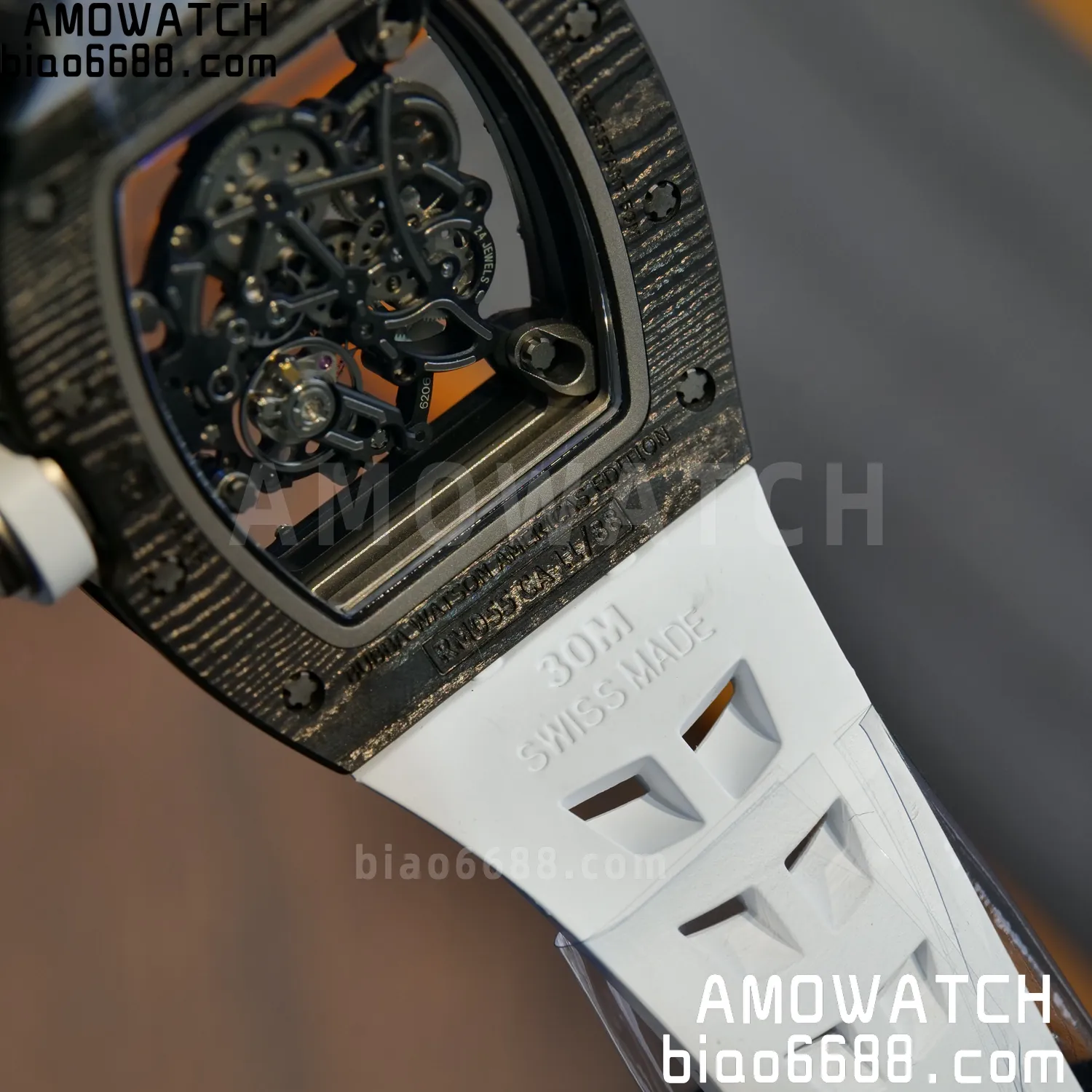 Richard Mille RM055 NTPT APSF 1:1 Best Edition Shark fin strap RMUL2 Super Clone 92 326846e4e66fe16 AMO Watch