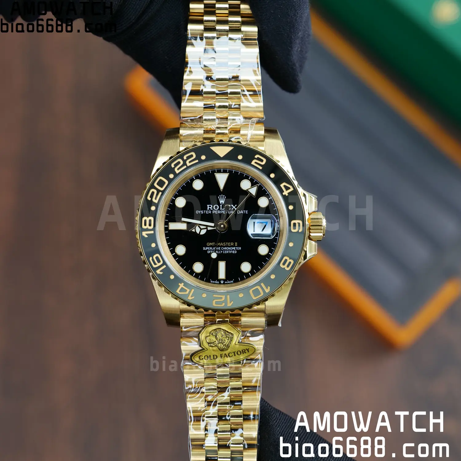 Rolex GMT Master II 126718 YG Gold Factory 1:1 Best Edition Black Dial V4 (Weighted) 63 34ce9a9e11b97f6 阿默表行AmoWatch