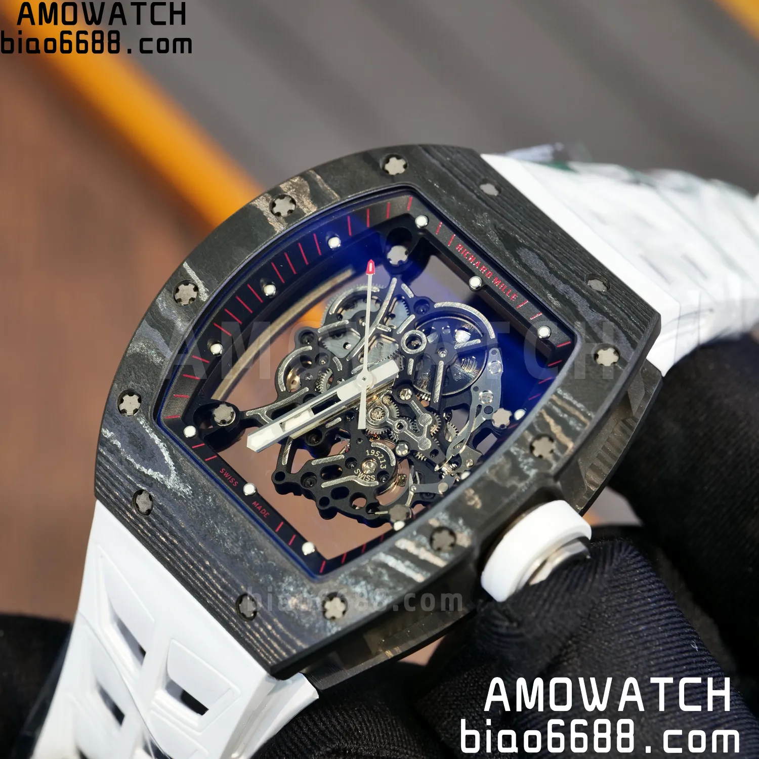 Richard Mille RM055 NTPT APSF 1:1 Best Edition Shark fin strap RMUL2 Super Clone 81 5f720c796801f1d AMO Watch