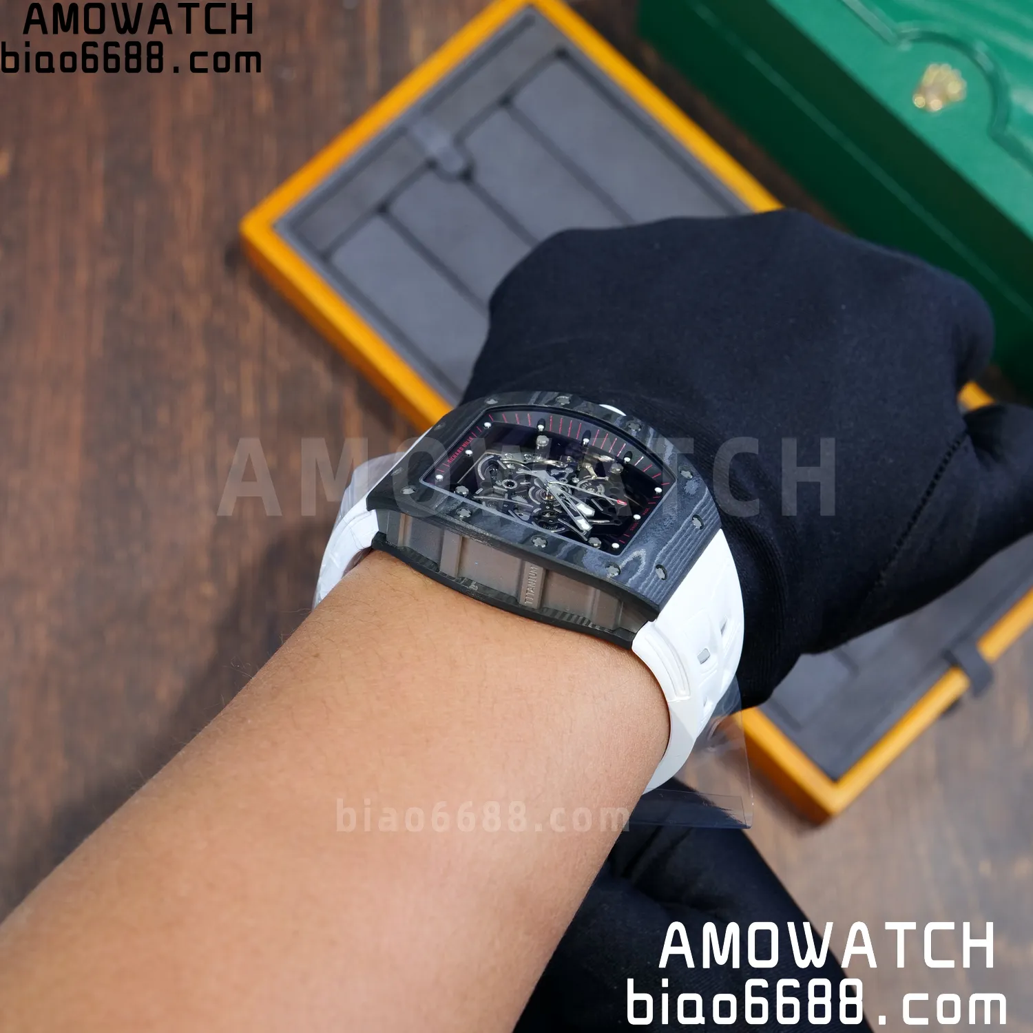 Richard Mille RM055 NTPT APSF 1:1 Best Edition Shark fin strap RMUL2 Super Clone 98 80819b672d98602 AMO Watch
