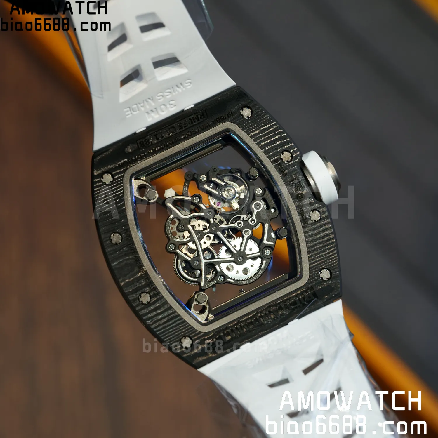 Richard Mille RM055 NTPT APSF 1:1 Best Edition Shark fin strap RMUL2 Super Clone 88 81ea9c8bdf47313 AMO Watch