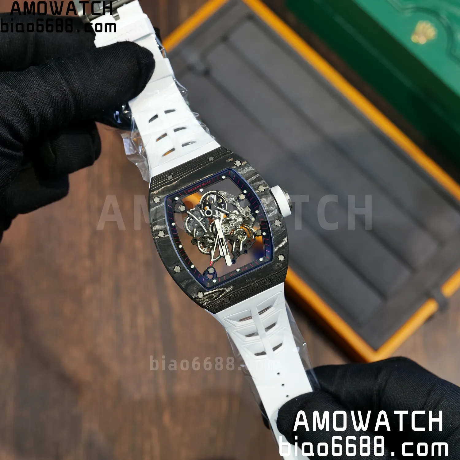Richard Mille RM055 NTPT APSF 1:1 Best Edition Shark fin strap RMUL2 Super Clone 68 a7e19b766bfd55e AMO Watch