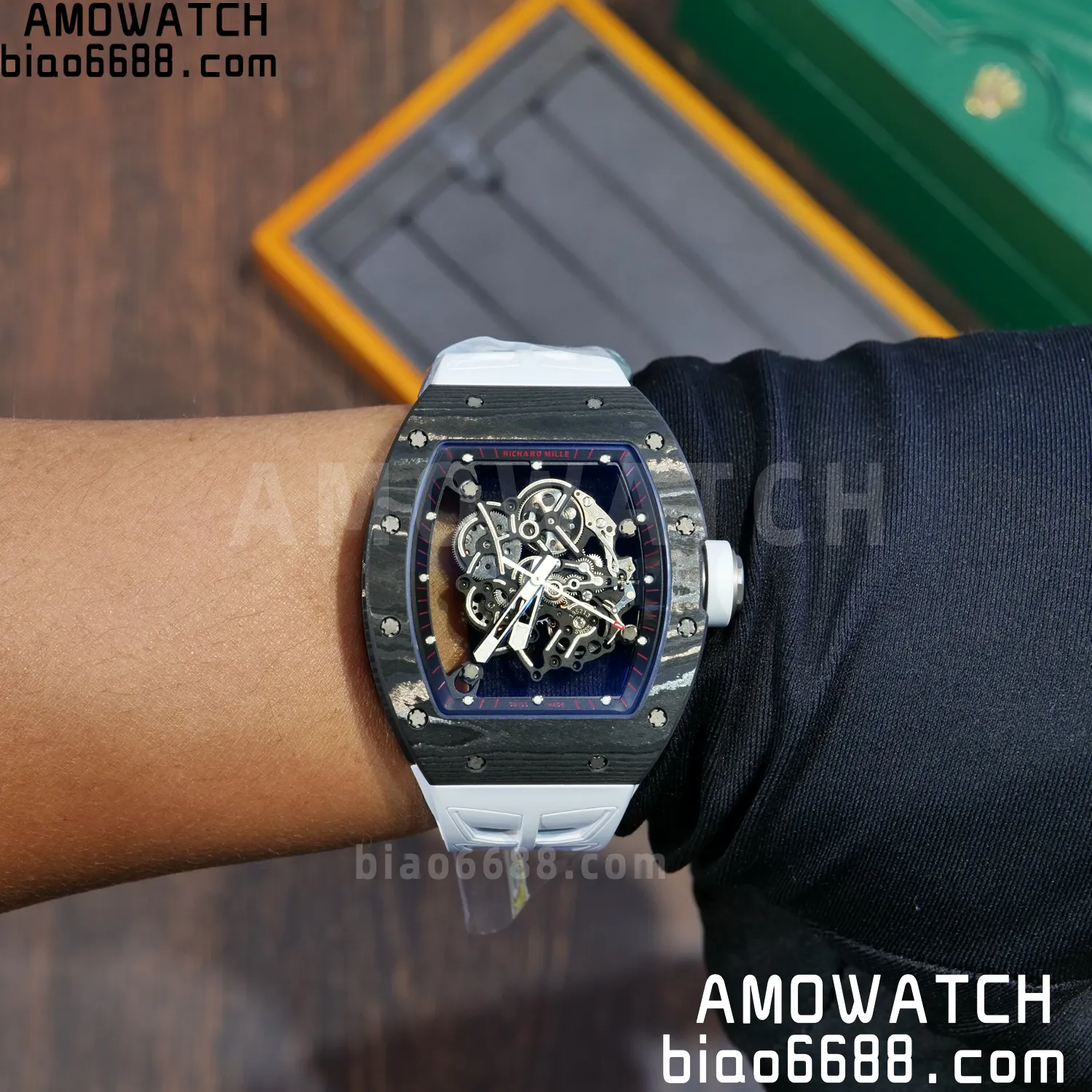Richard Mille RM055 NTPT APSF 1:1 Best Edition Shark fin strap RMUL2 Super Clone 97 b57e1233ad5491e AMO Watch
