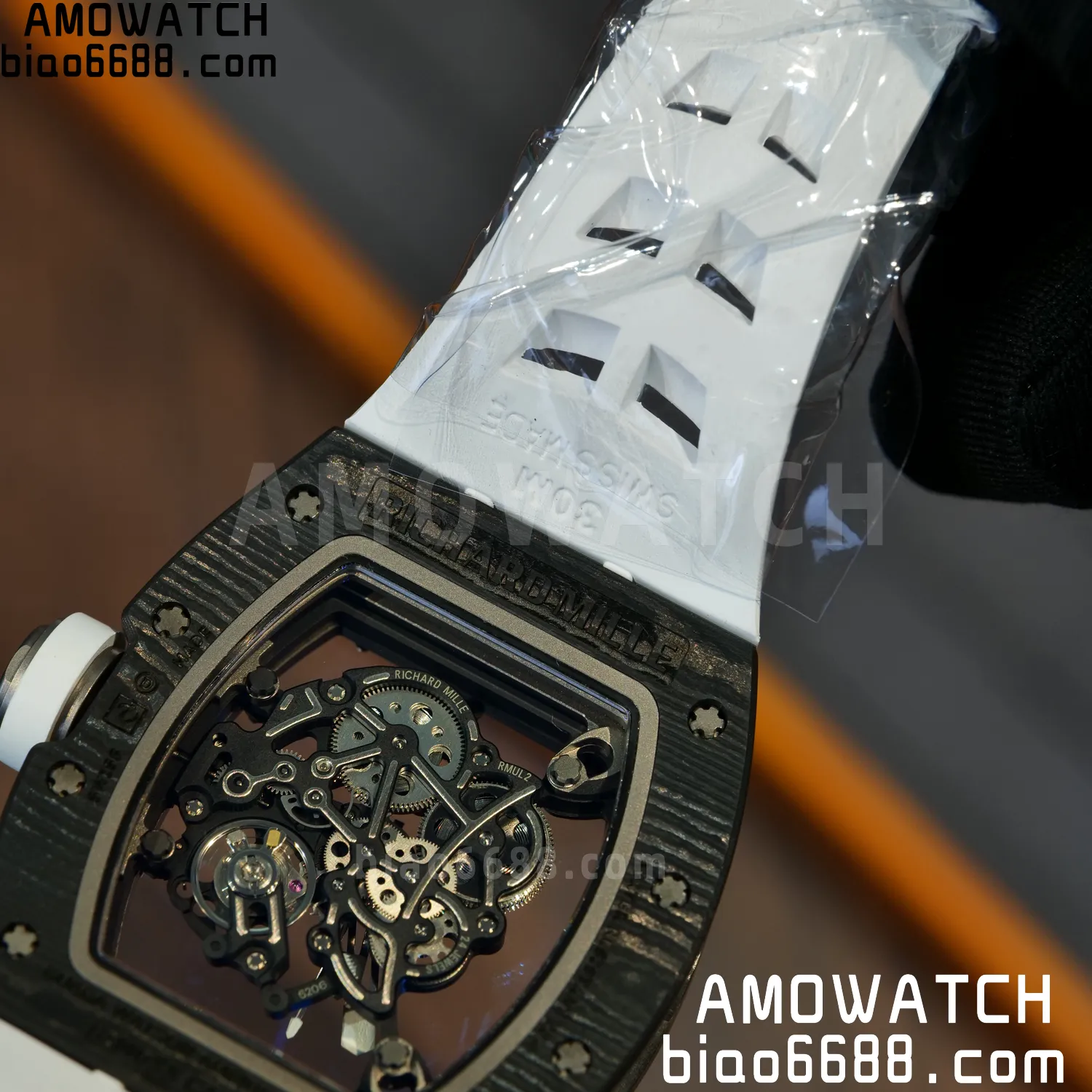 Richard Mille RM055 NTPT APSF 1:1 Best Edition Shark fin strap RMUL2 Super Clone 91 bd244fafbaff35d AMO Watch
