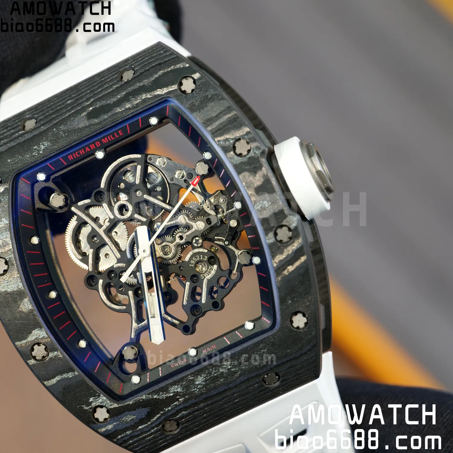 Richard Mille RM055 NTPT APSF 1:1 Best Edition Shark fin strap RMUL2 Super Clone 83 c4dd0183dc0cb86 AMO Watch