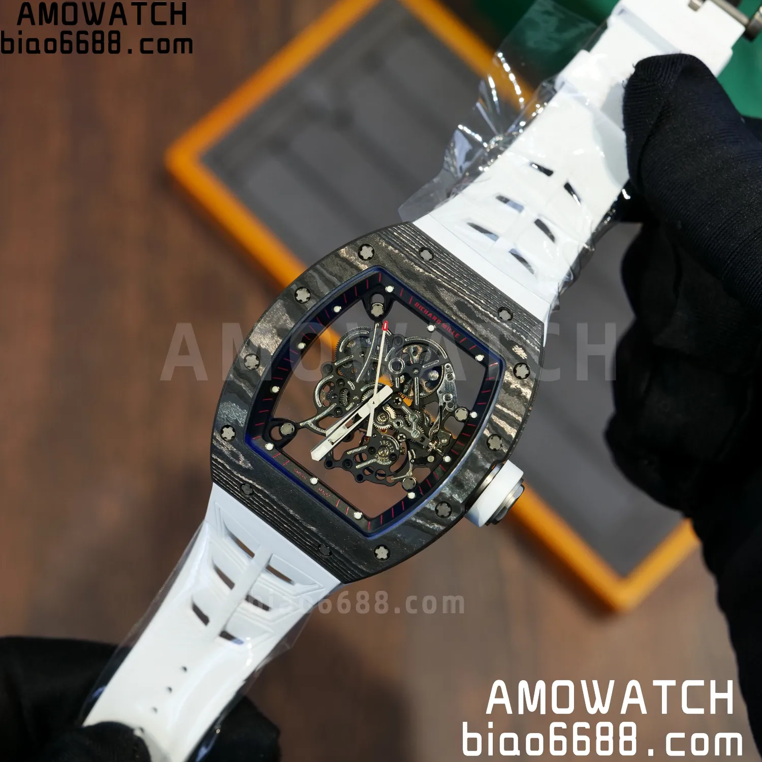 Richard Mille RM055 NTPT APSF 1:1 Best Edition Shark fin strap RMUL2 Super Clone 71 d23167b3b0b5c47 AMO Watch