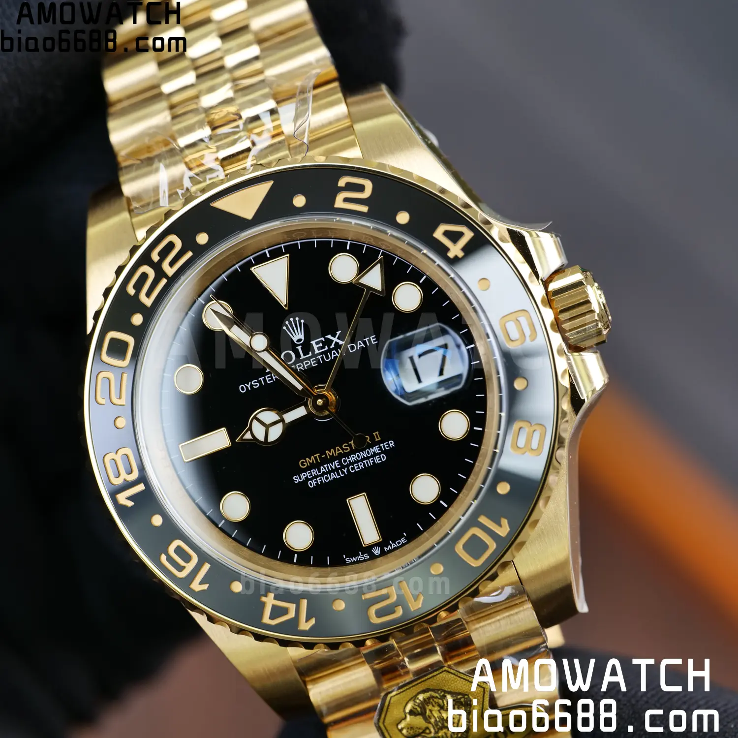 Rolex GMT Master II 126718 YG Gold Factory 1:1 Best Edition Black Dial V4 (Weighted) 72 e481e43a9819d1c 阿默表行AmoWatch