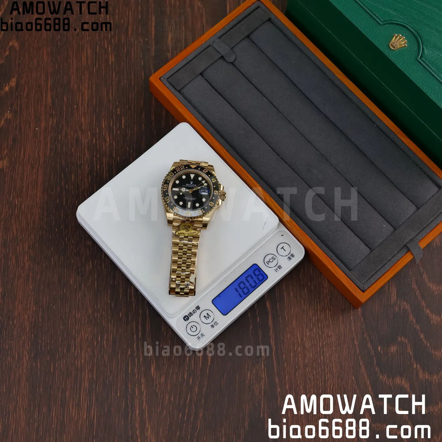 Rolex GMT Master II 126718 YG Gold Factory 1:1 Best Edition Black Dial V4 (Weighted) 57 ee5137c43812511 阿默表行AmoWatch