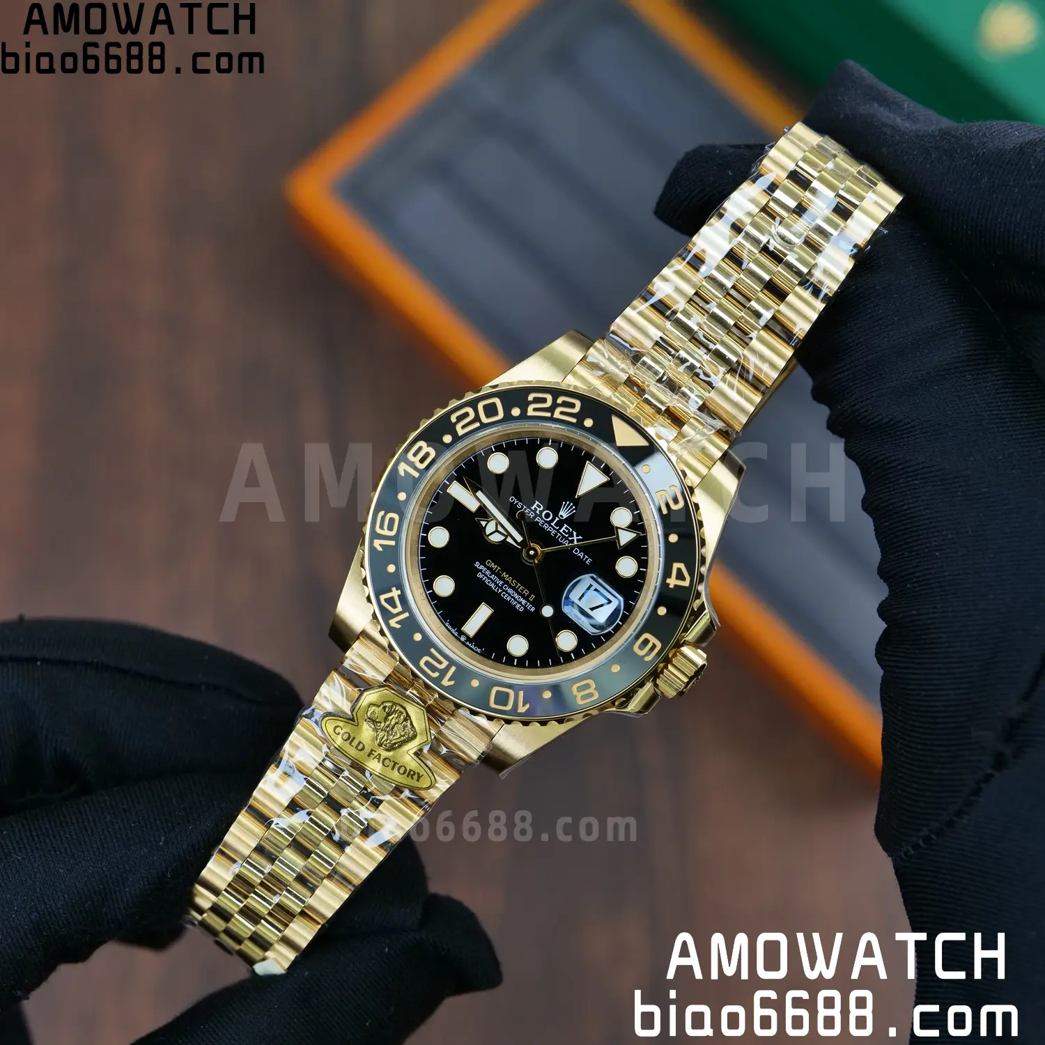 Rolex GMT Master II 126718 YG Gold Factory 1:1 Best Edition Black Dial V4 (Weighted) 60 eeb8bb251330bcc 阿默表行AmoWatch