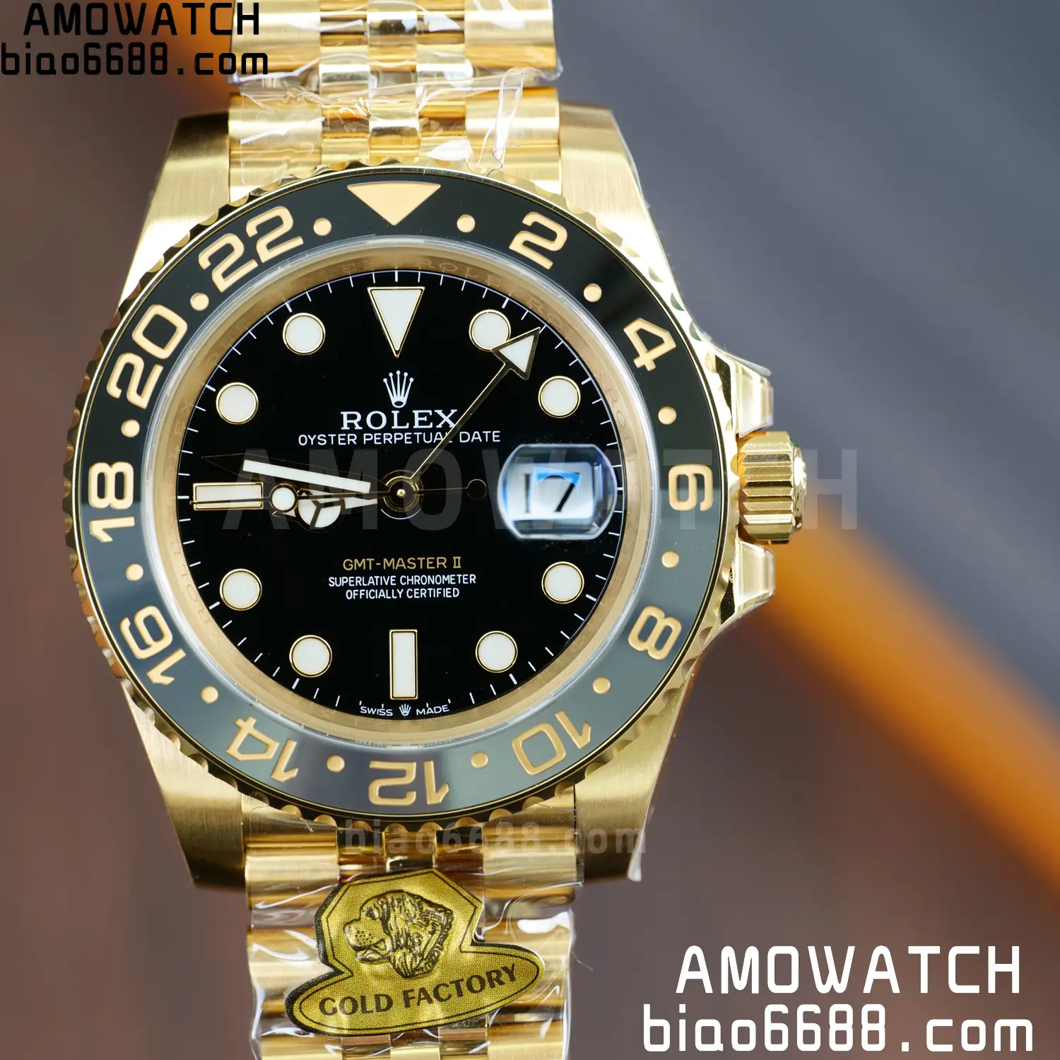 Rolex GMT Master II 126718 YG Gold Factory 1:1 Best Edition Black Dial V4 (Weighted) 64 f1d14c96451c8cf 阿默表行AmoWatch