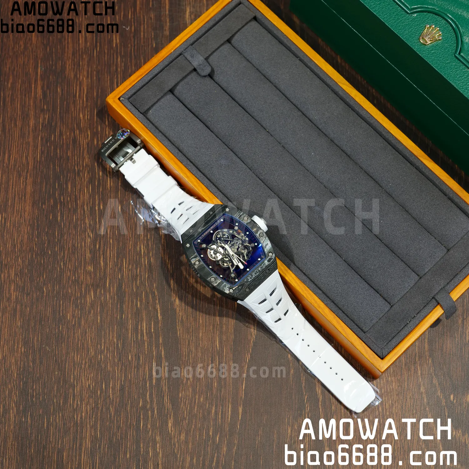 Richard Mille RM055 NTPT APSF 1:1 Best Edition Shark fin strap RMUL2 Super Clone 67 f2e801da3b4a4b8 AMO Watch