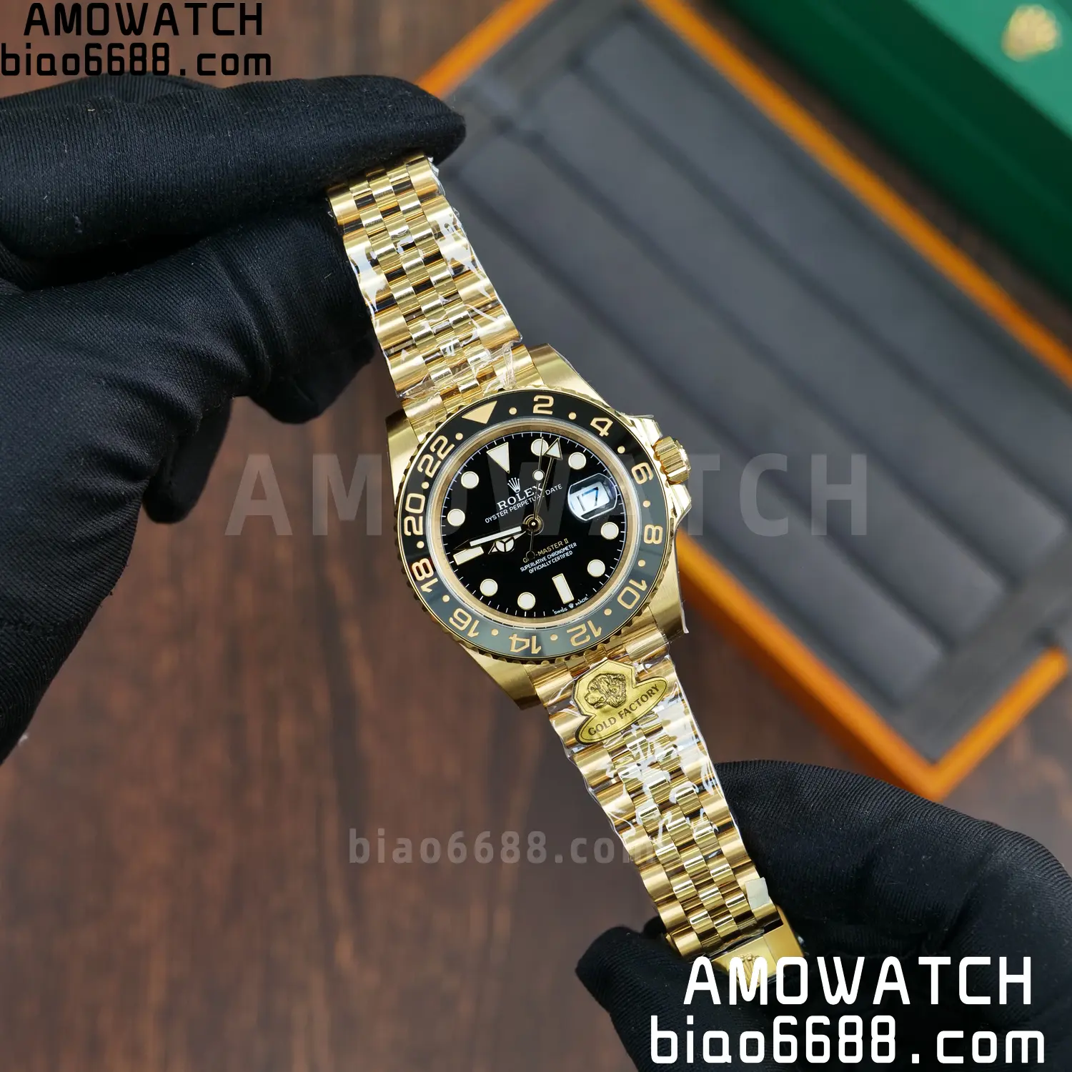 Rolex GMT Master II 126718 YG Gold Factory 1:1 Best Edition Black Dial V4 (Weighted) 58 fa0a8e33c2e80f4 阿默表行AmoWatch
