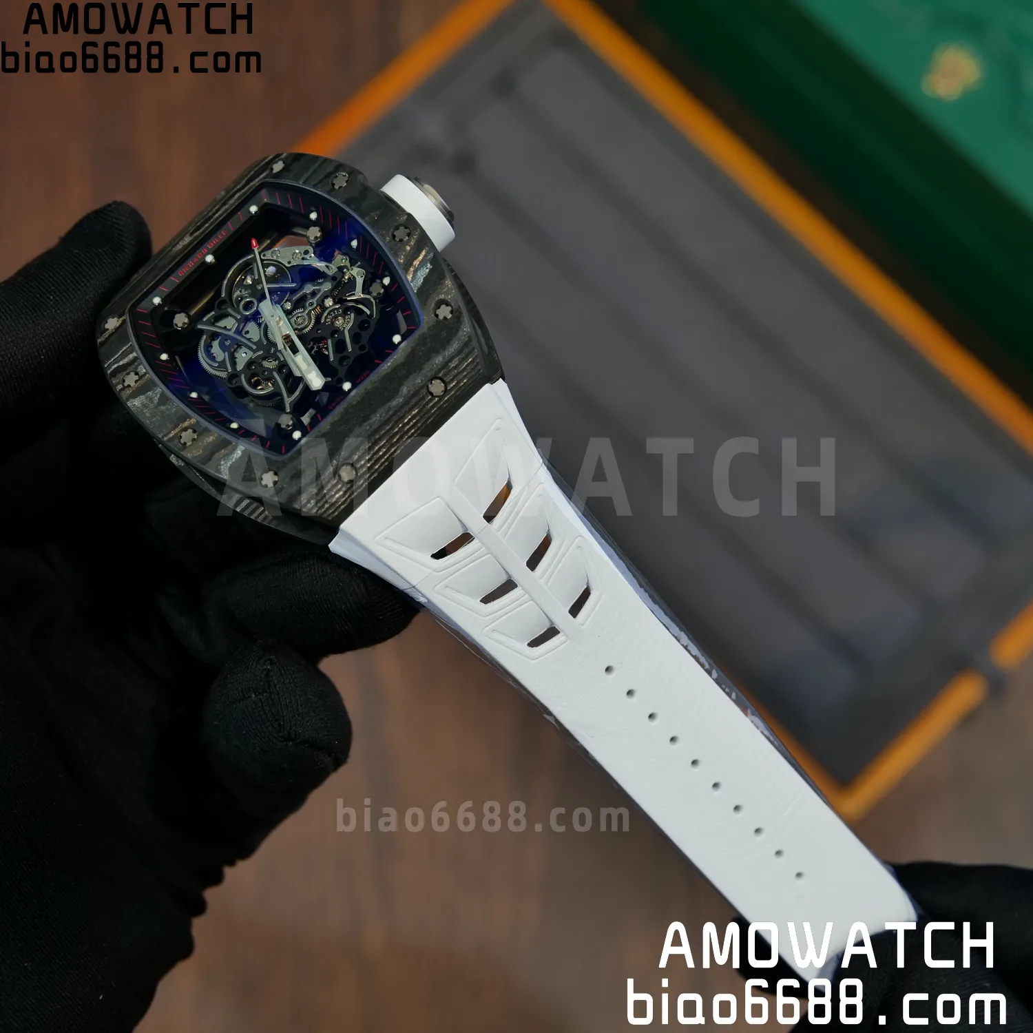 Richard Mille RM055 NTPT APSF 1:1 Best Edition Shark fin strap RMUL2 Super Clone 73 fd29e5fef75969e AMO Watch