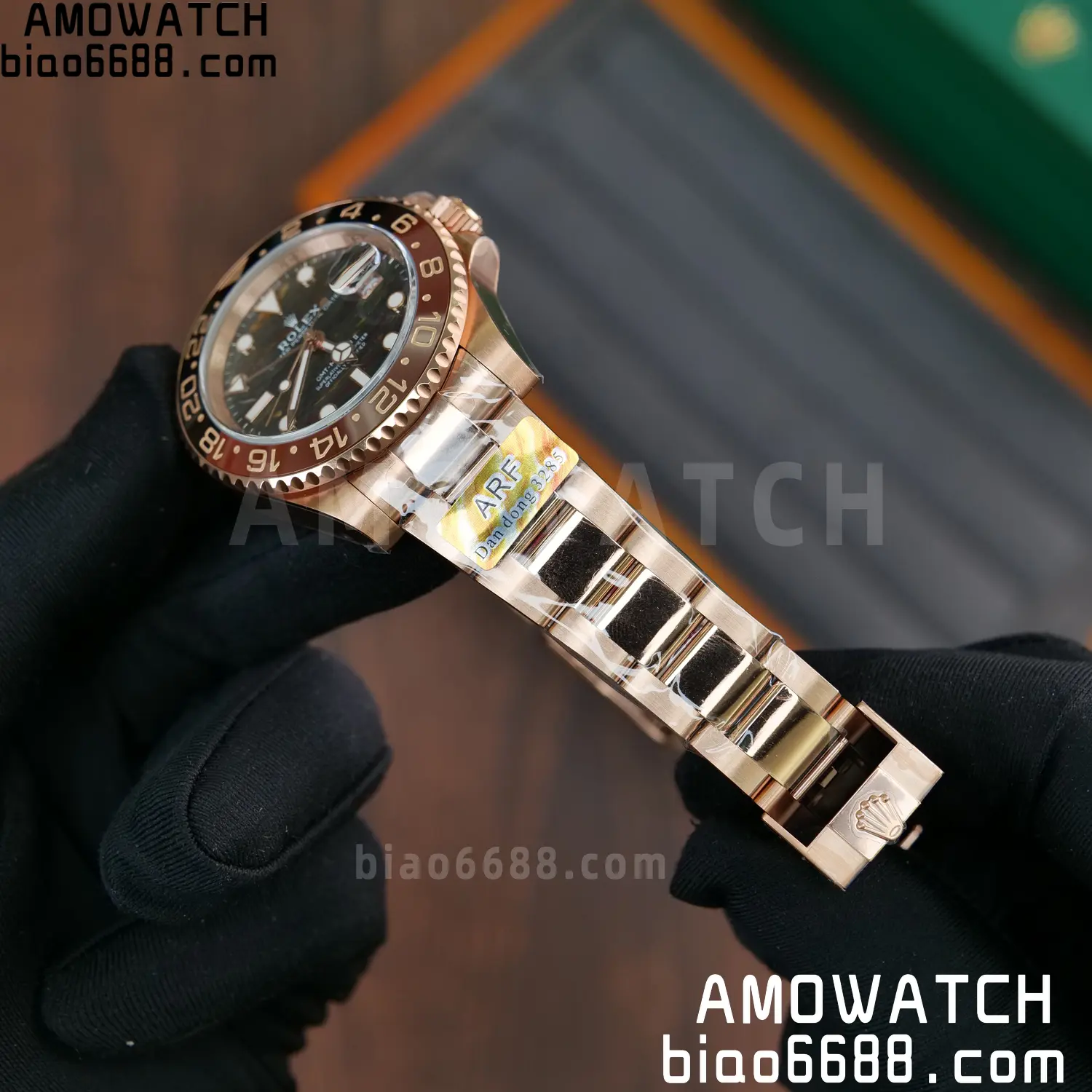 Rolex GMT-Master II M126715CHNR RG ARF Factory 1:1 Best Edition on Oyster Bracelet DD3285 65 264c70f8eb7c0e8 阿默表行AmoWatch
